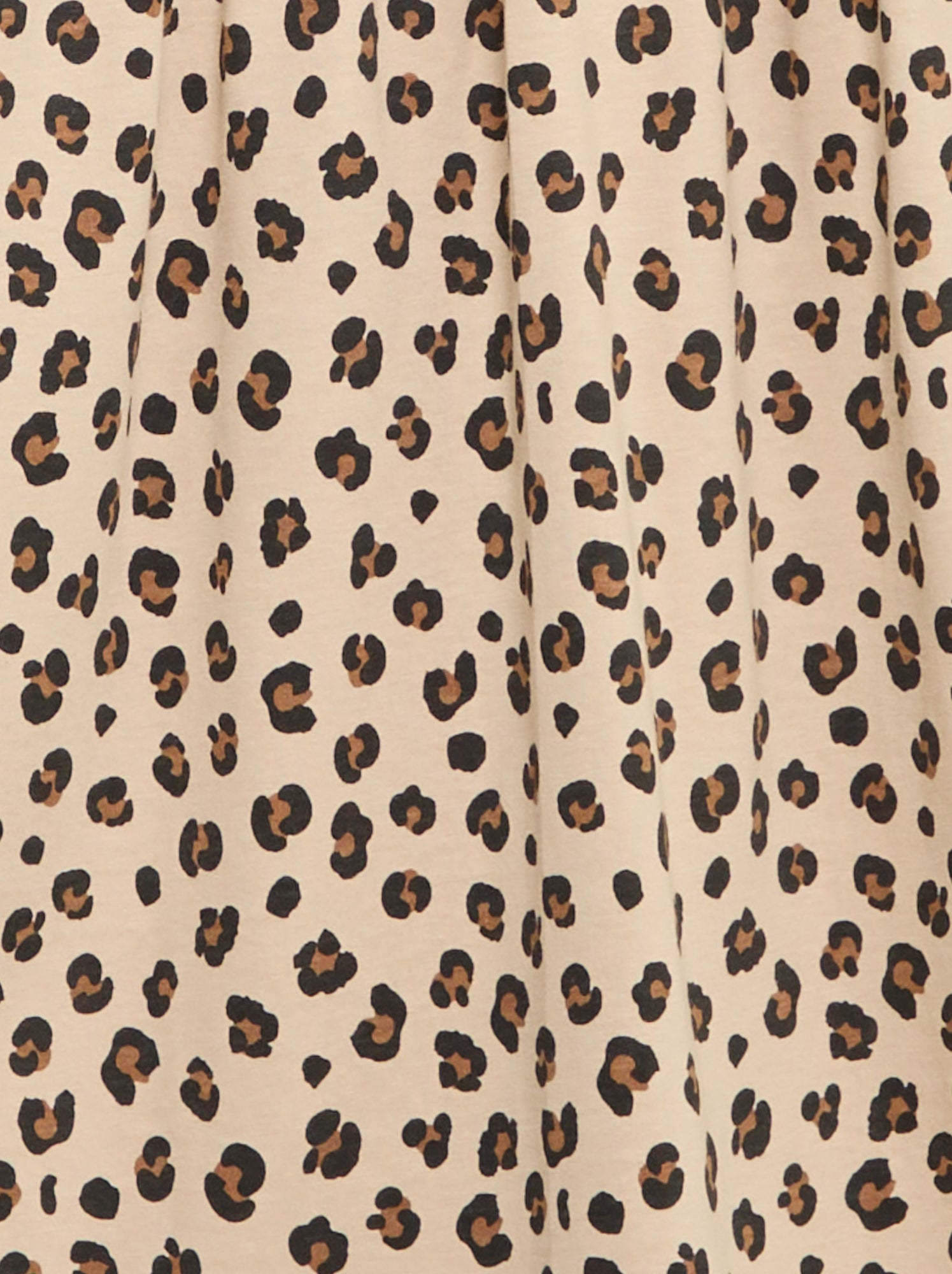 Robe à manches longues en jersey de coton - Beige