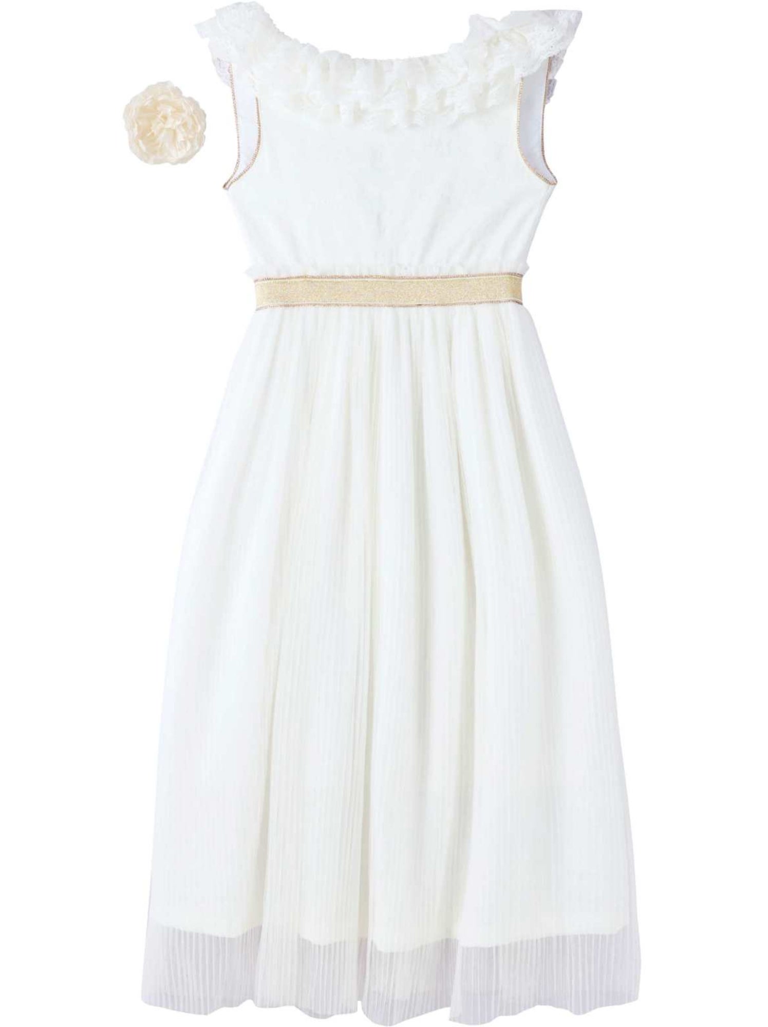 Robe Cérémonie  Longue    ÉLÉONAURE - La Faute à Voltaire - Beige/Blanc