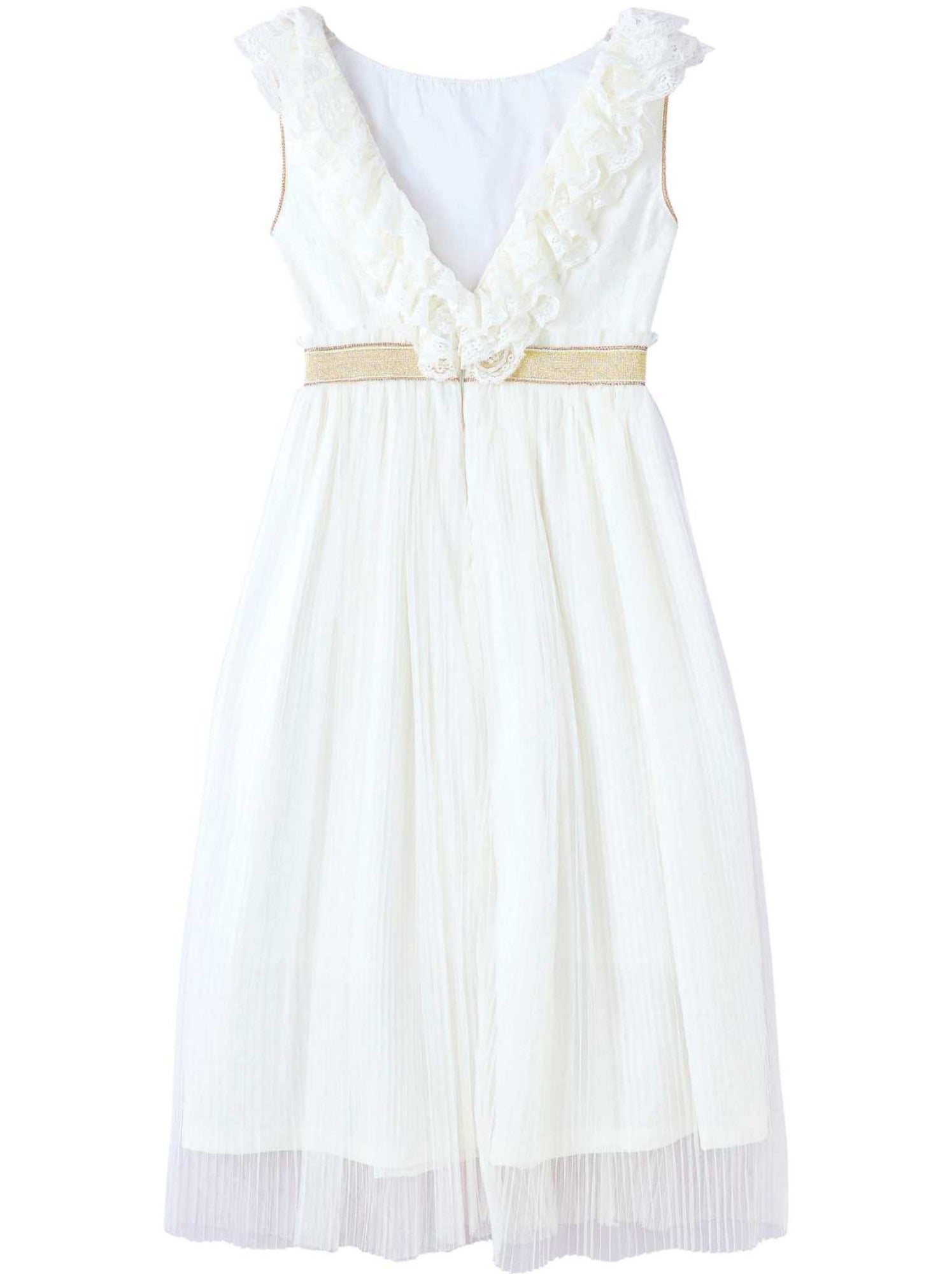 Robe Cérémonie  Longue    ÉLÉONAURE - La Faute à Voltaire - Beige/Blanc