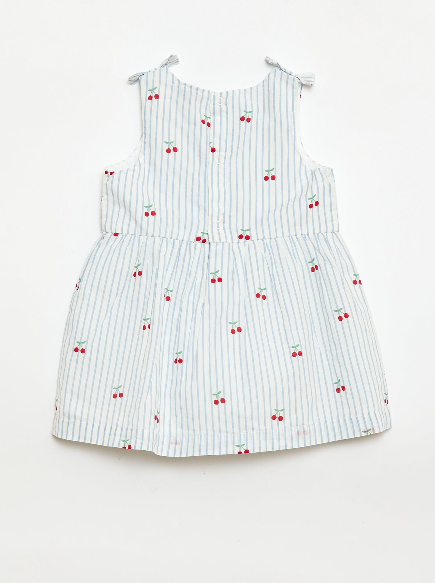 Robe coupe évasée sans manches - Blanc (EUA19_4)