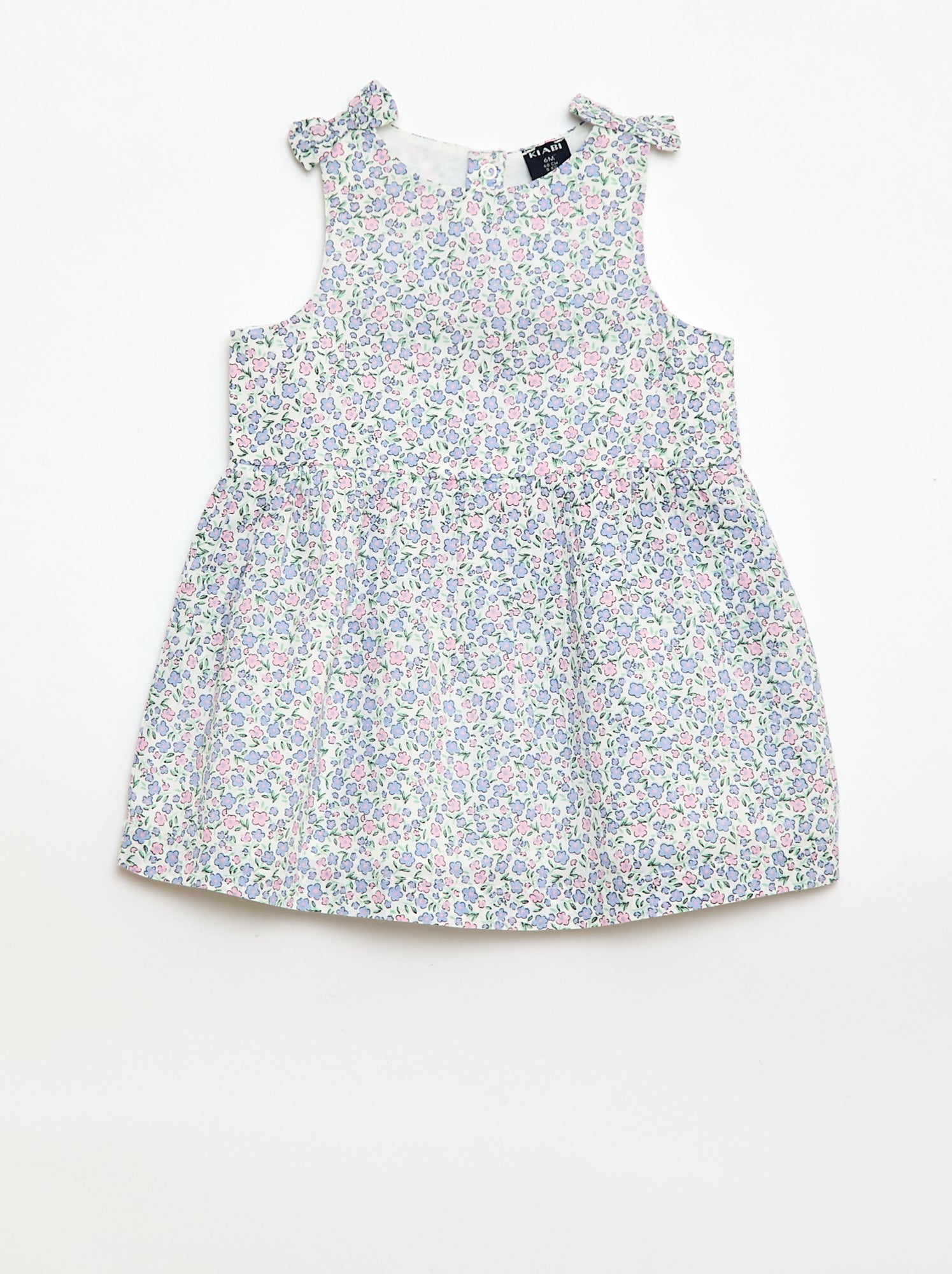 Robe coupe évasée sans manches - Blanc (EUA19_7)