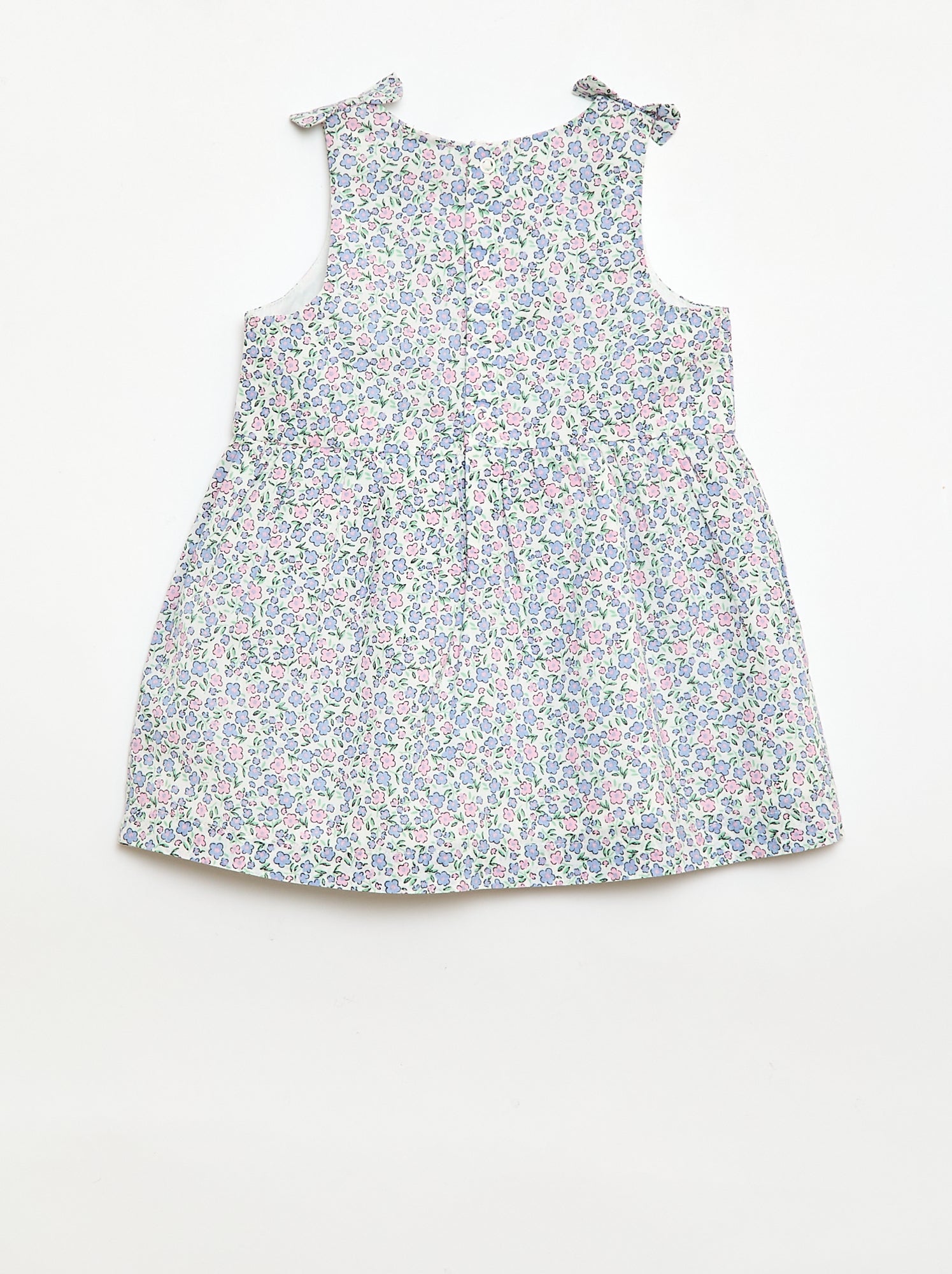 Robe coupe évasée sans manches - Blanc (EUA19_7)