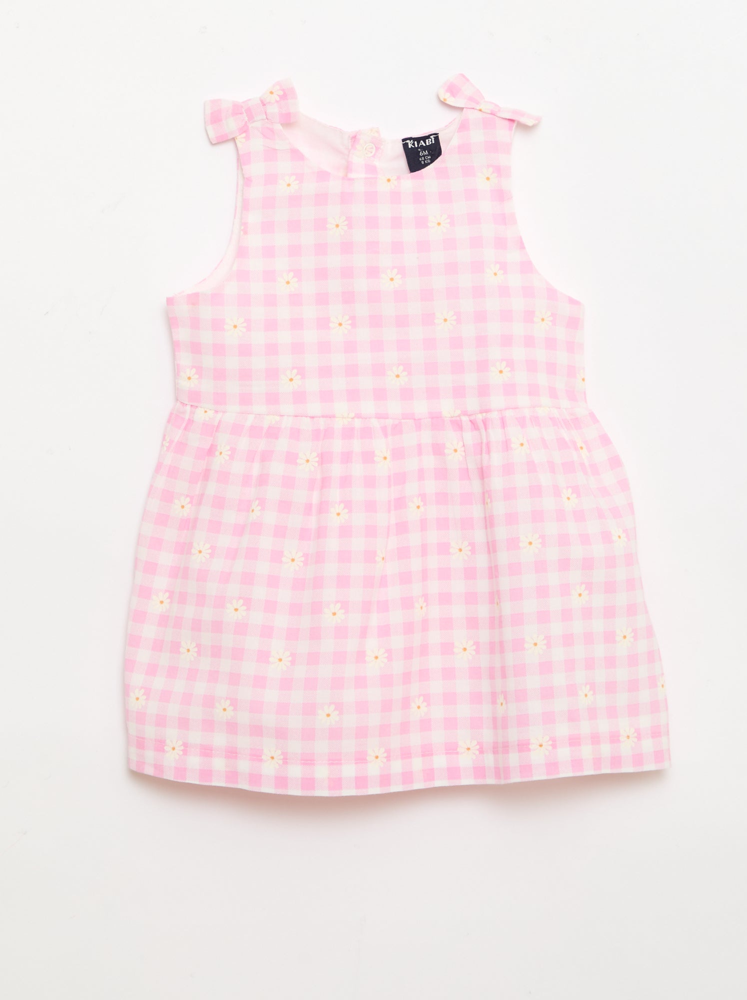 Robe coupe évasée sans manches - Rose (EUA19_10)