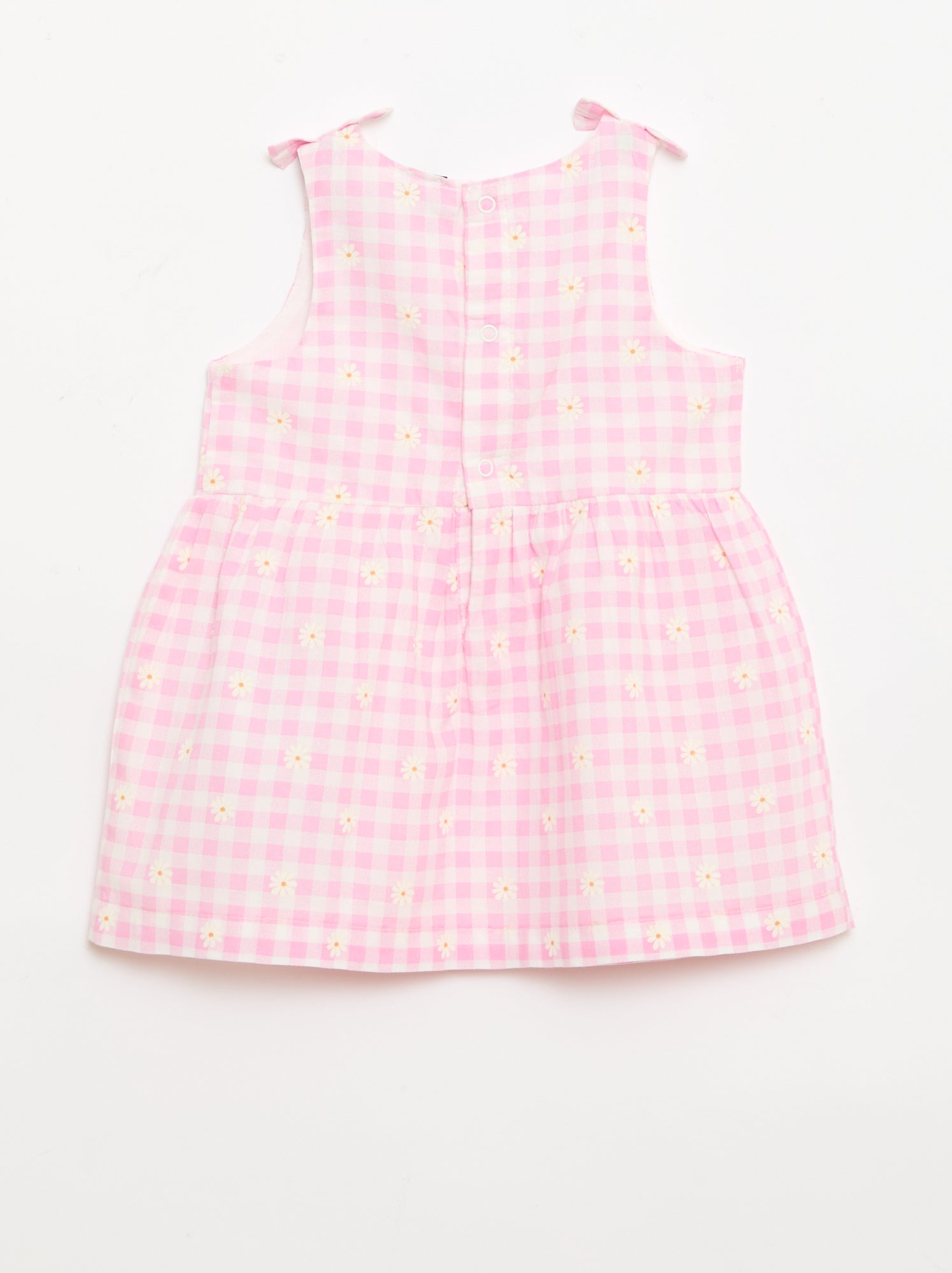 Robe coupe évasée sans manches - Rose (EUA19_10)