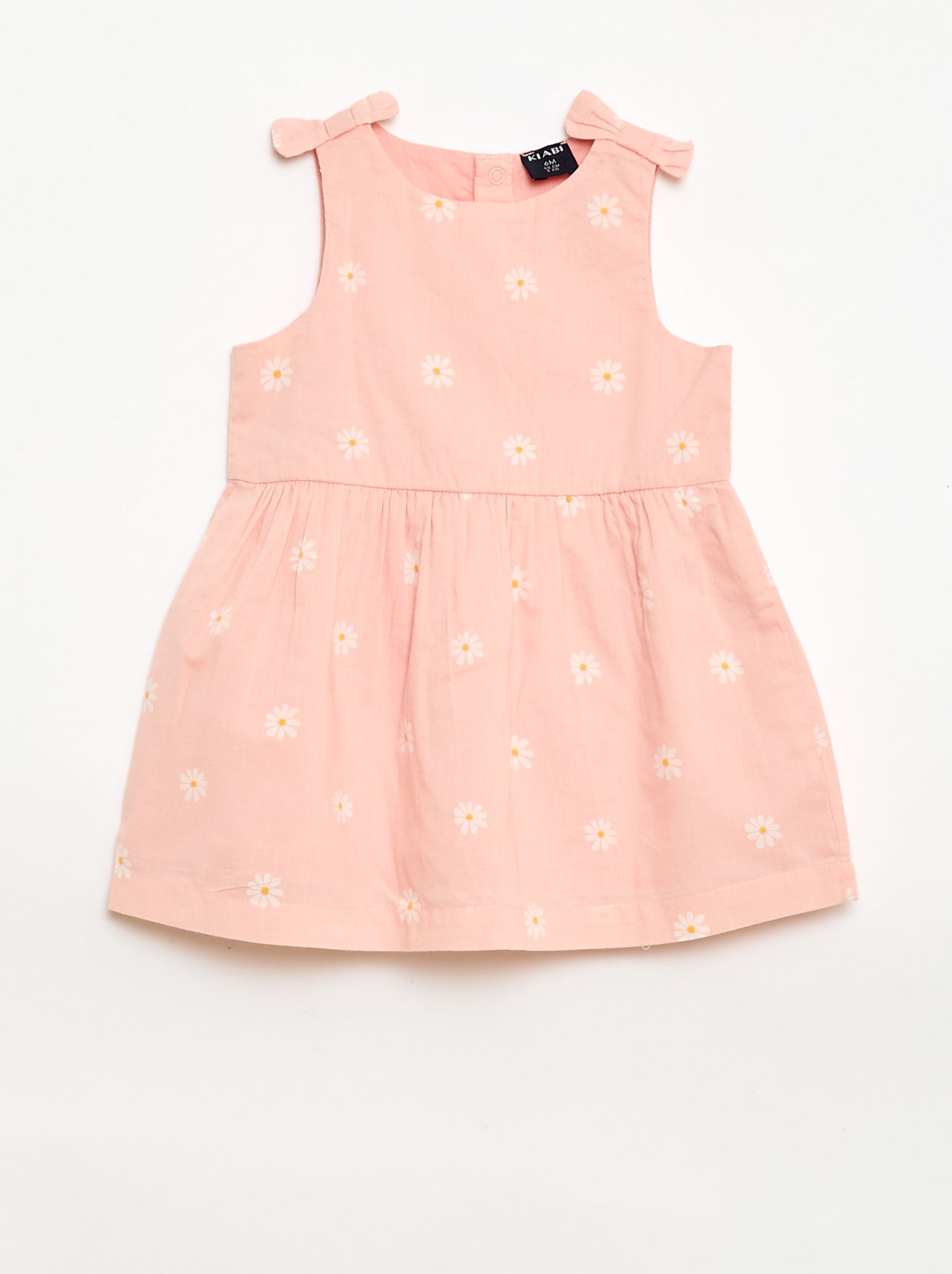 Robe coupe évasée sans manches - Rose (EUA19_5)