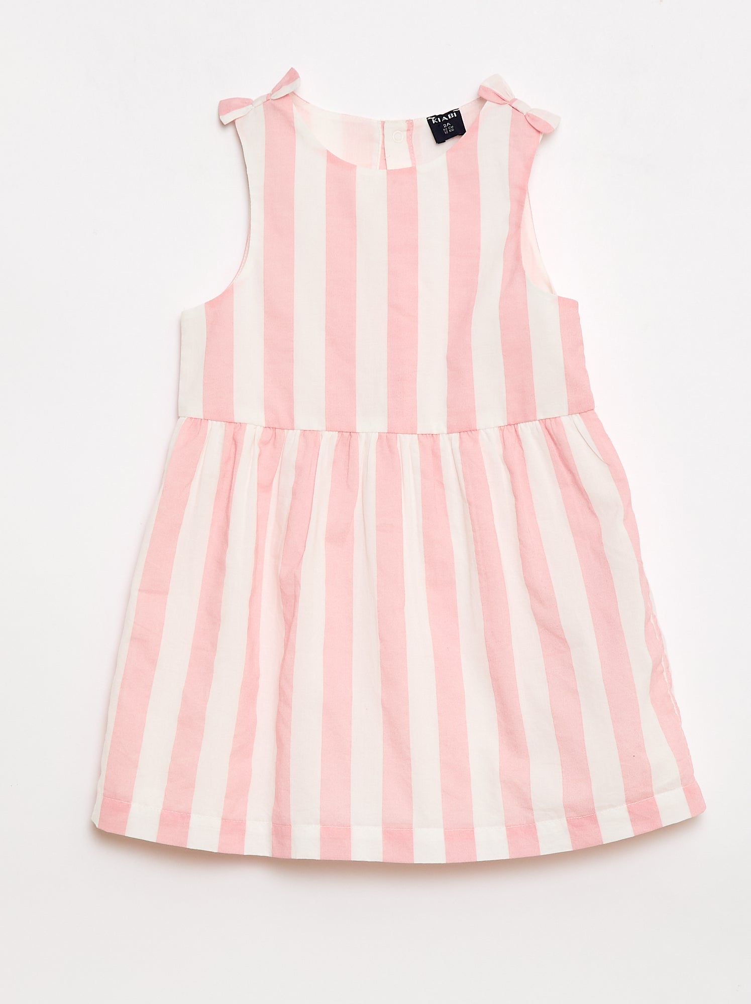 Robe coupe évasée sans manches - Rose (EUA19_8)