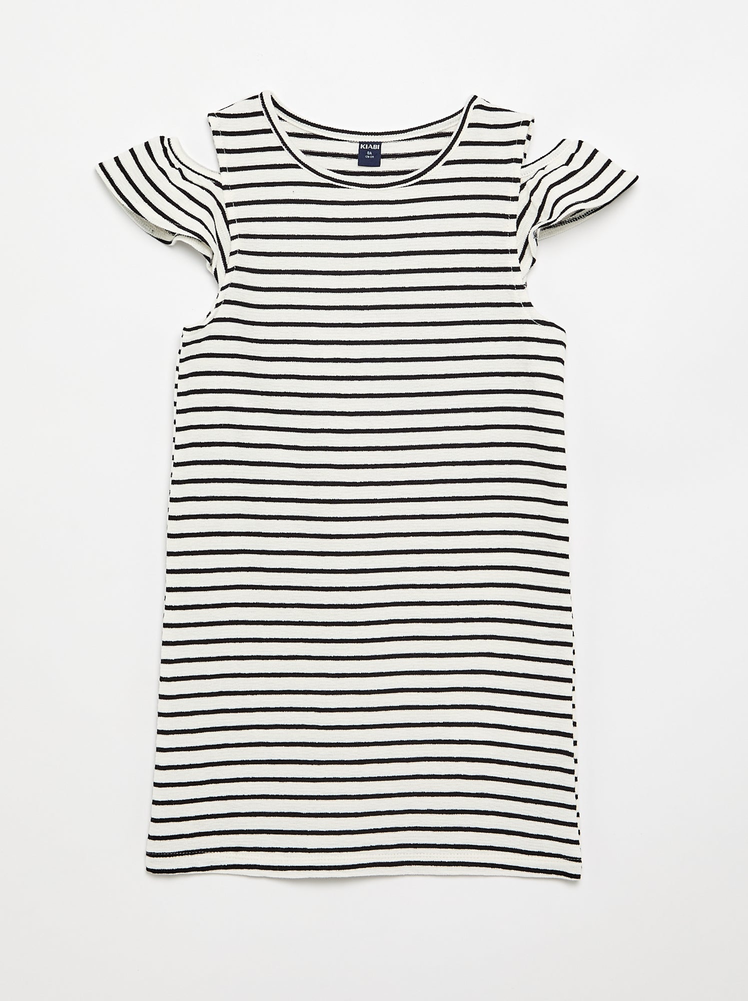 Robe coupe mi-cuisse avec ouvertures aux épaules - Blanc