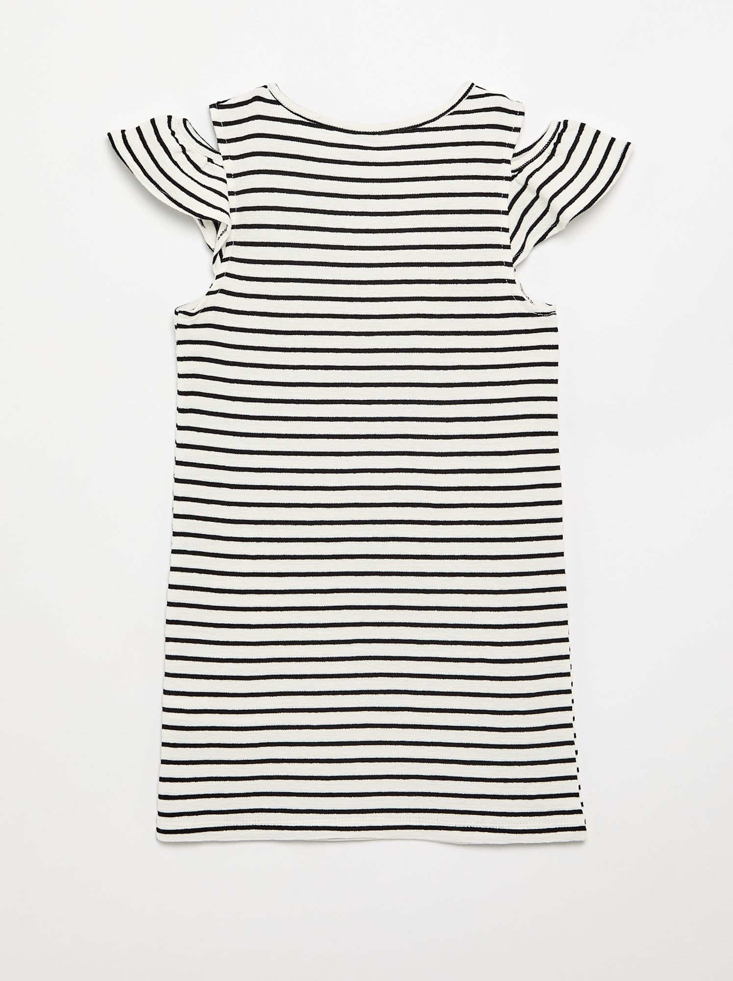 Robe coupe mi-cuisse avec ouvertures aux épaules - Blanc