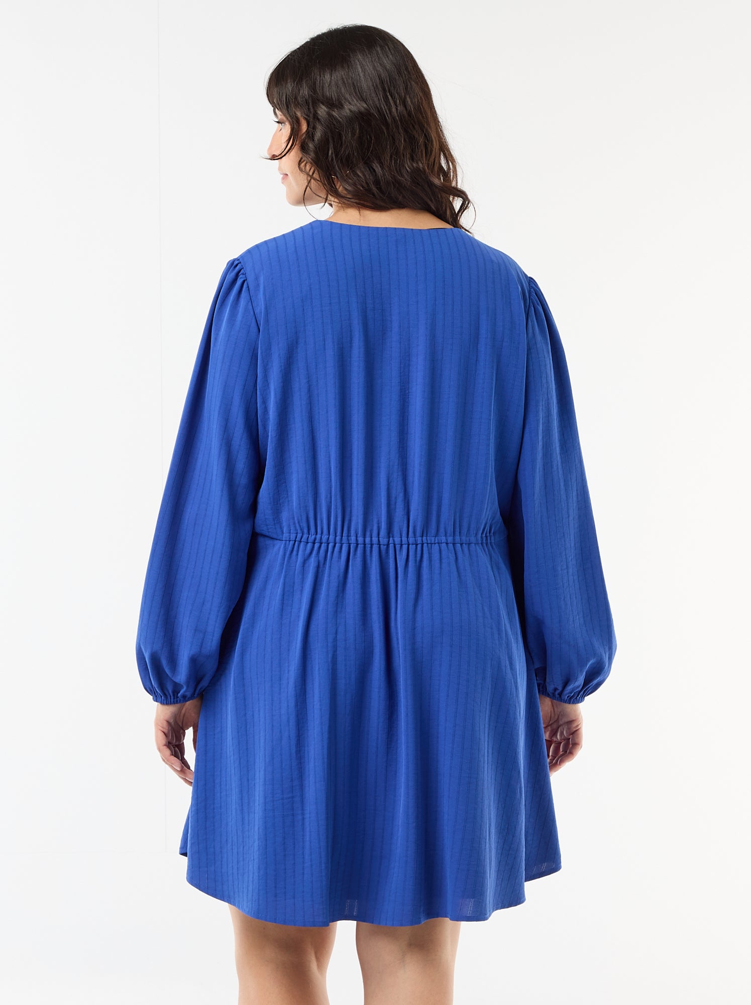 Robe de cérémonie à manches longues - Bleu