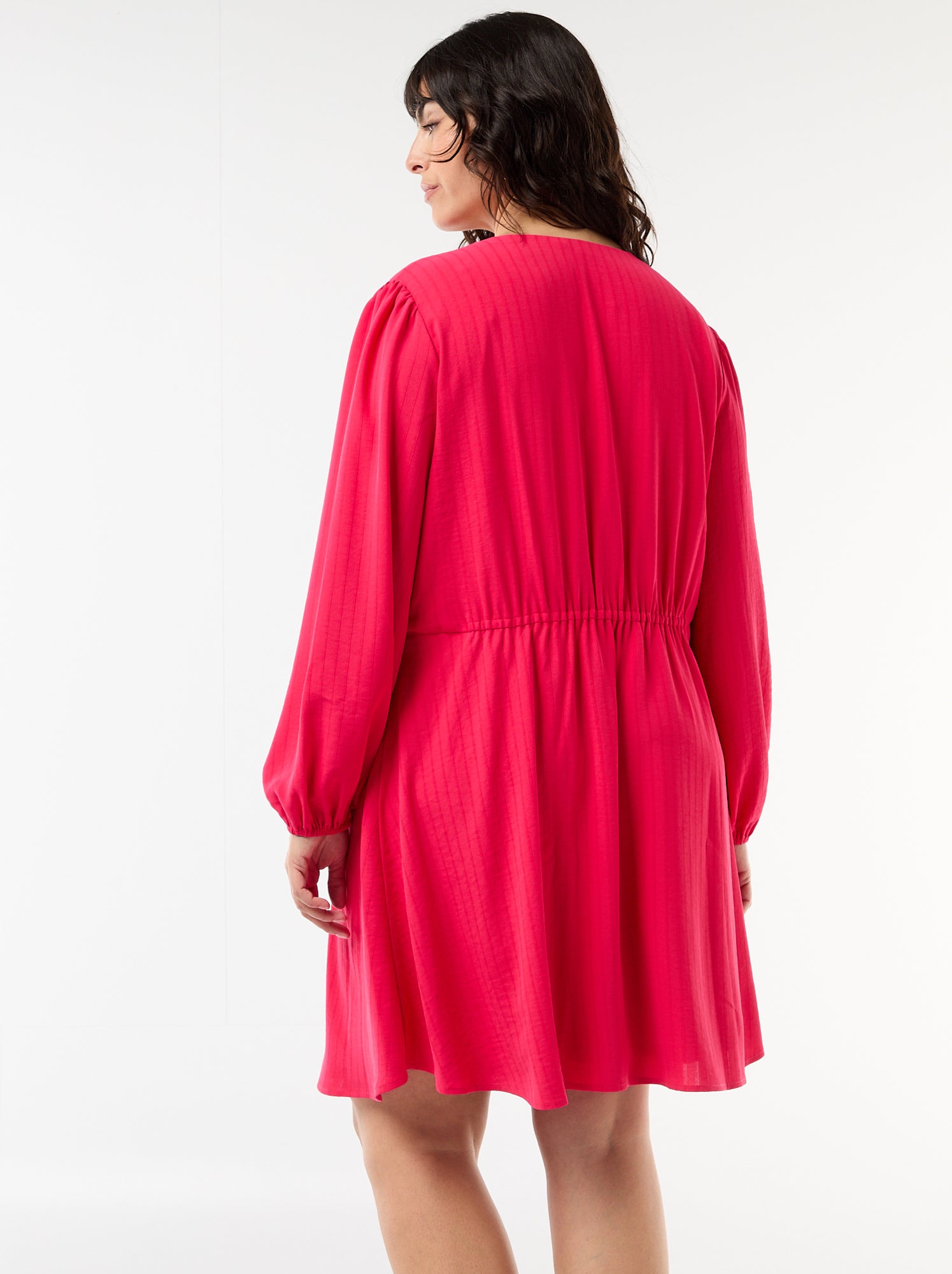 Robe de cérémonie à manches longues - Rose