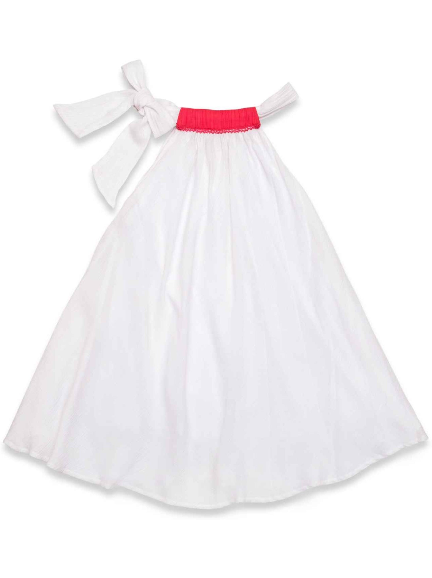Robe de Cérémonie  Ample  à Col   ALIZEE - La Faute à Voltaire - Blanc
