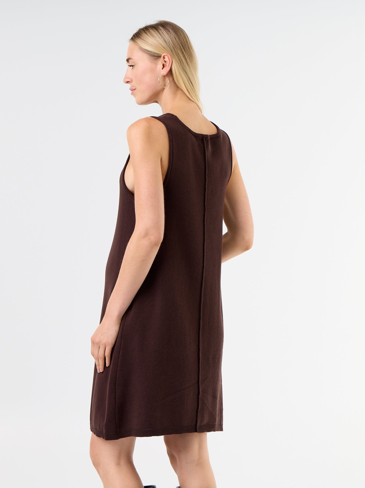 Robe de maternité chasuble - Marron