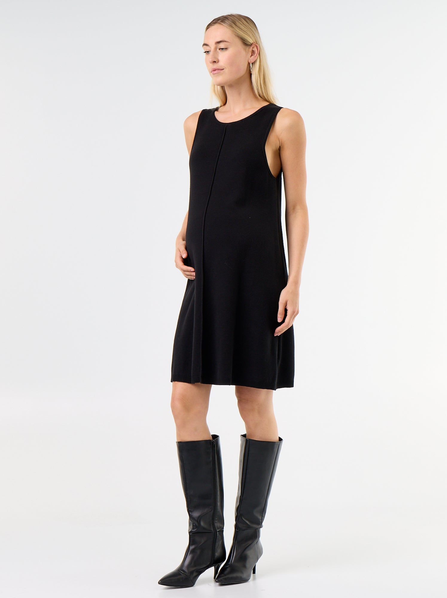 Robe de maternité chasuble - Noir