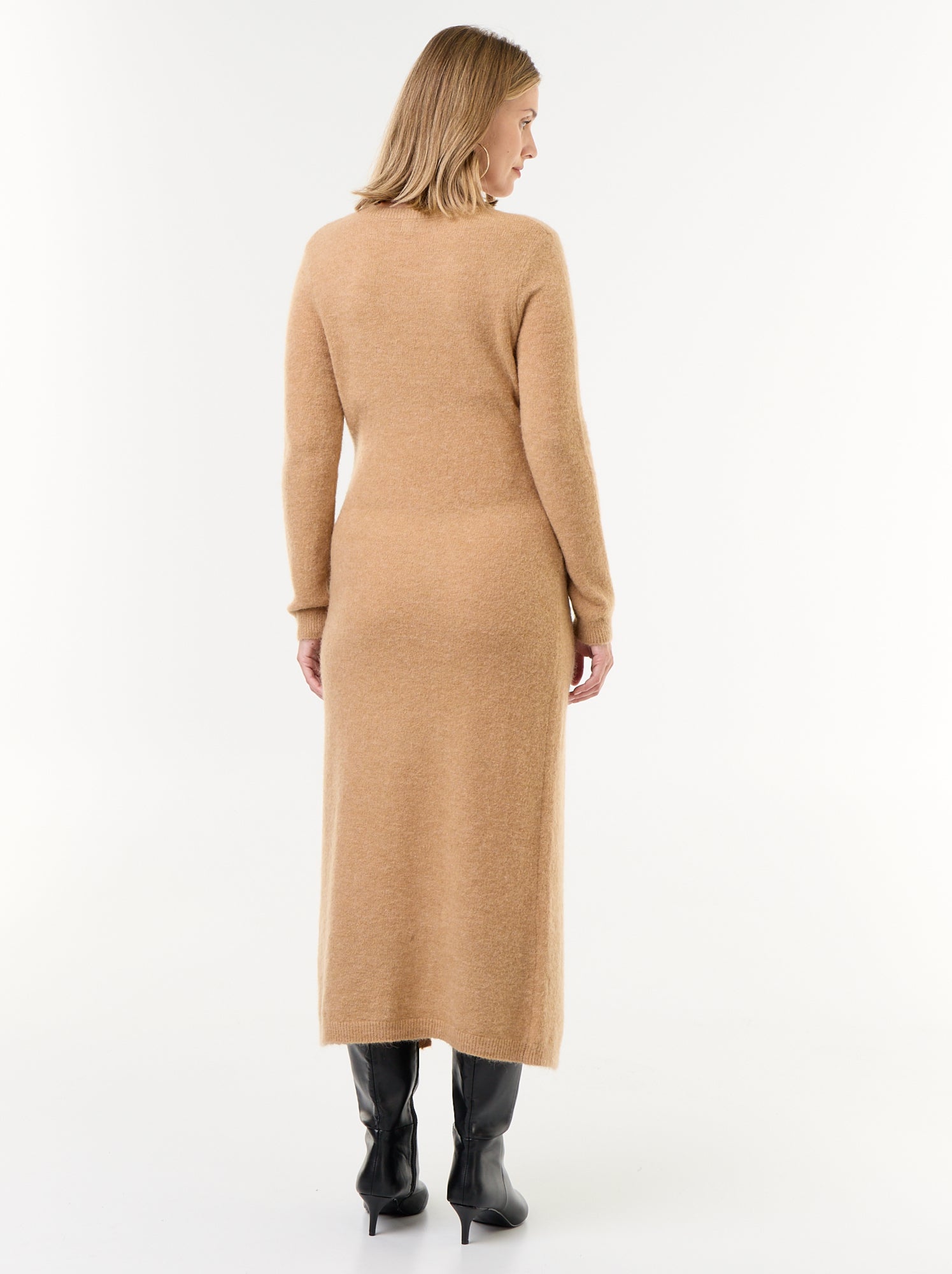 Robe de maternité en laine mélangée - Beige
