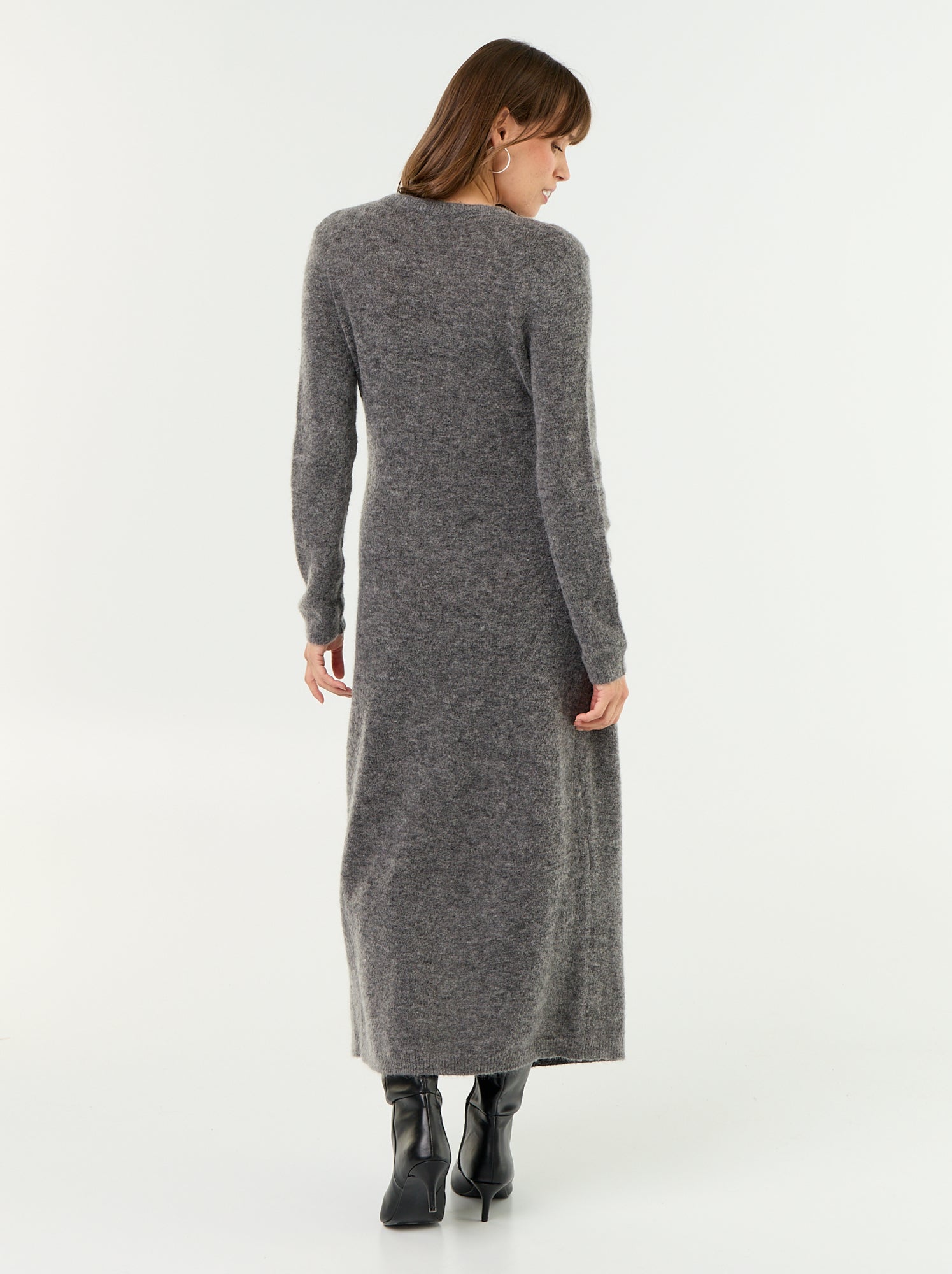 Robe de maternité en laine mélangée - Gris