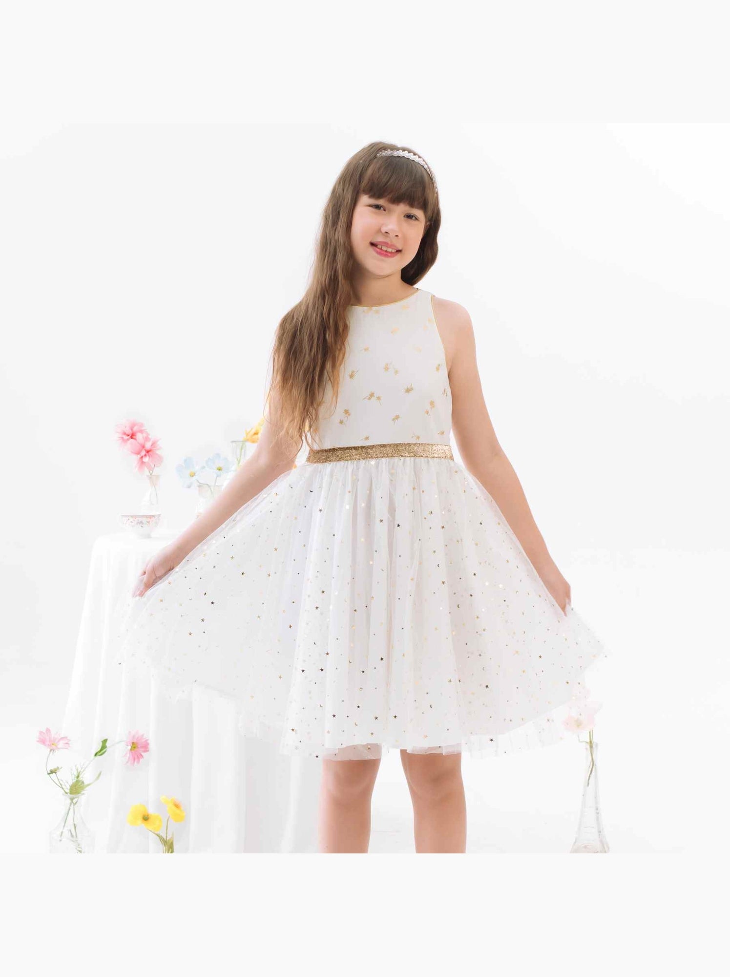 Robe Demoiselle d'Honneur   et    HEPBURN - La Faute à Voltaire - Blanc Doré Blanc