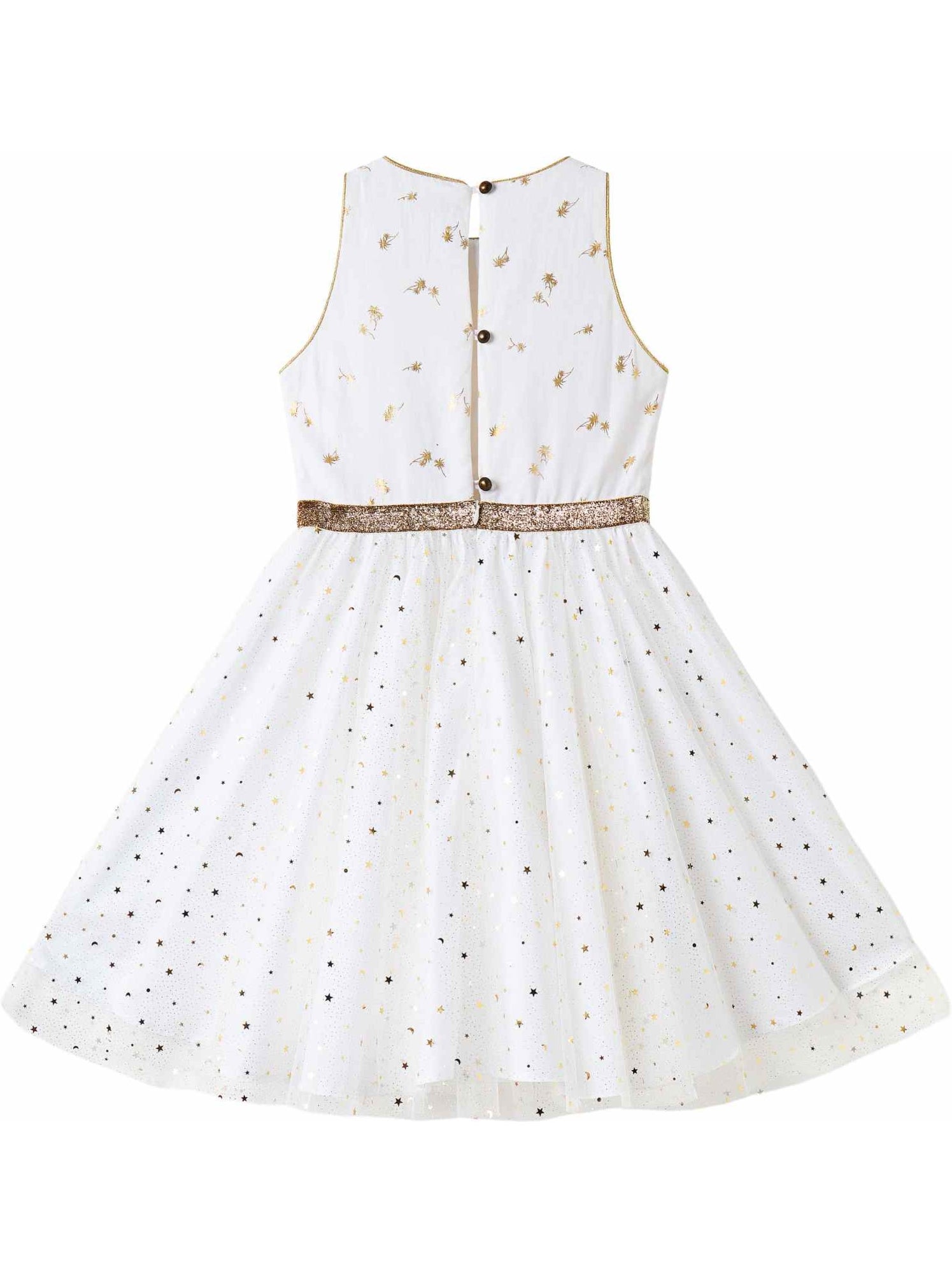 Robe Demoiselle d'Honneur   et    HEPBURN - La Faute à Voltaire - Blanc Doré Blanc