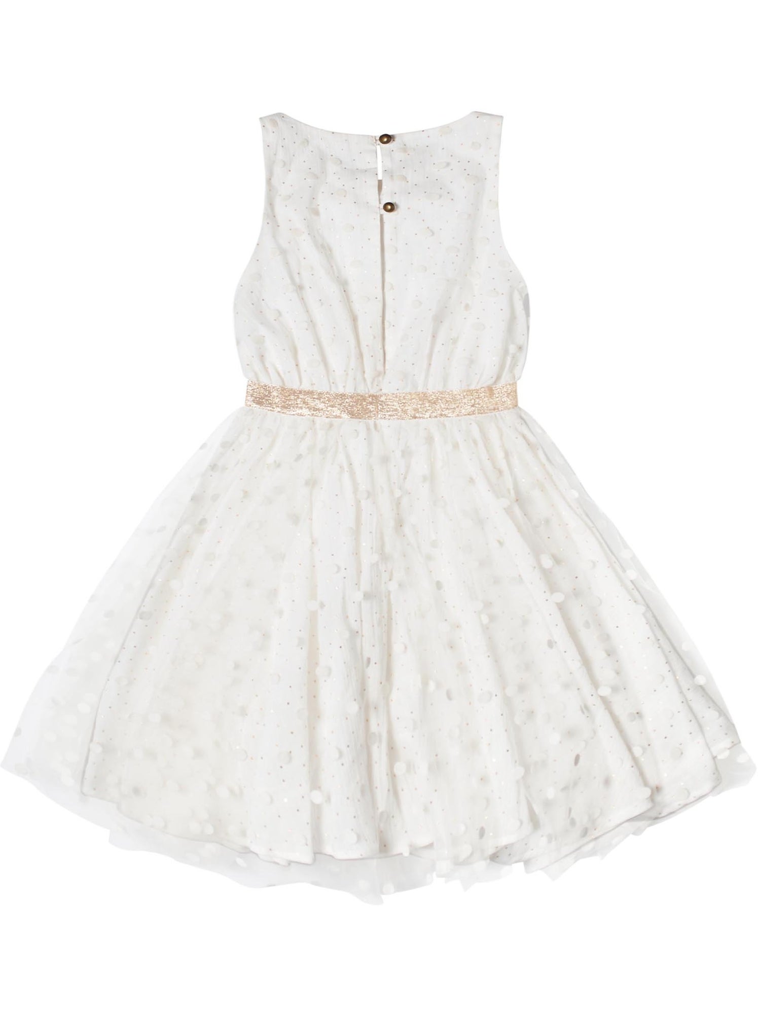 Robe Demoiselle d'Honneur  en Tulle   HEPBURN - La Faute à Voltaire - Or/Beige/Blanc/Transparent