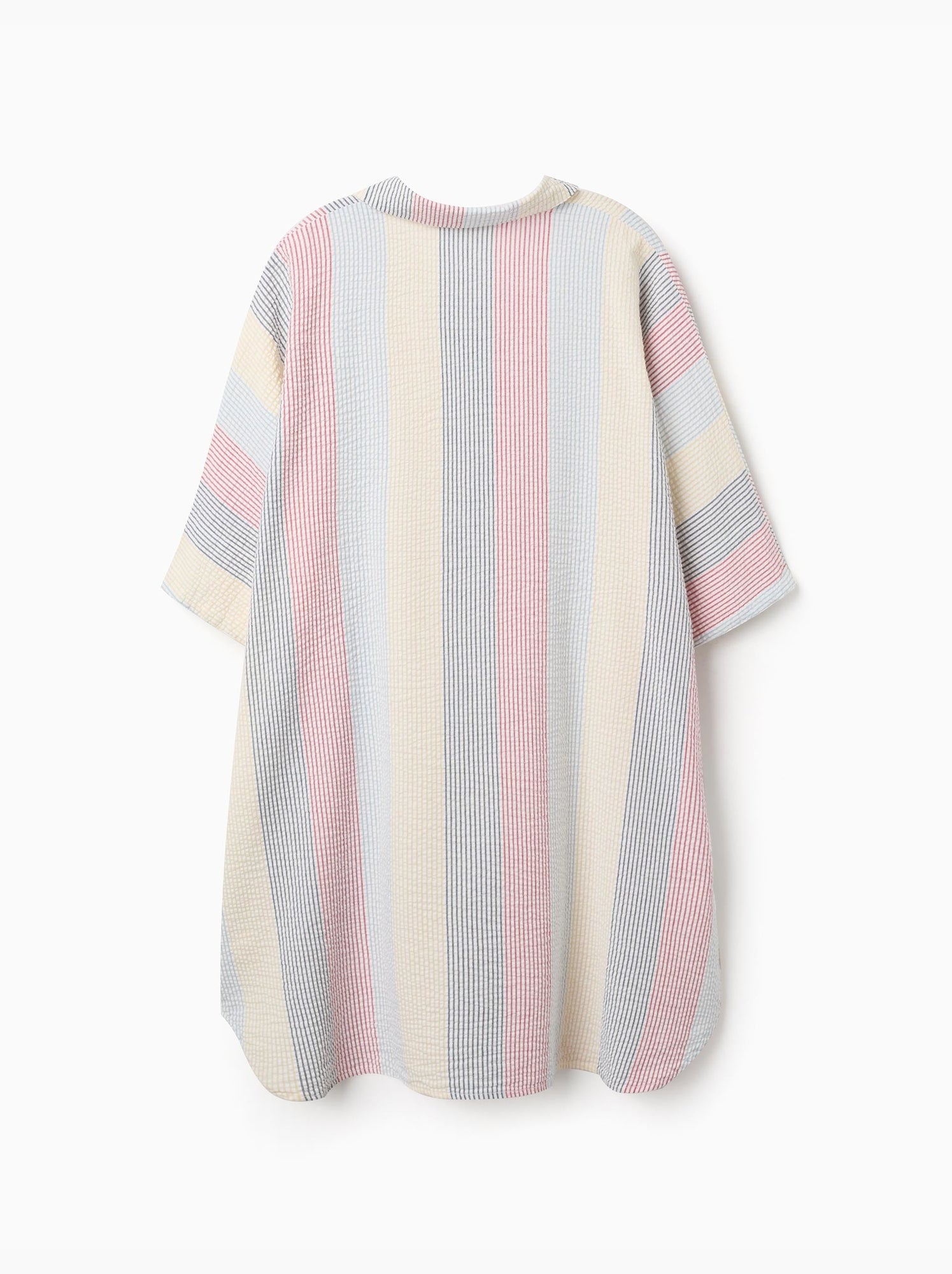 Robe en coton à rayures You&Me - Rouge