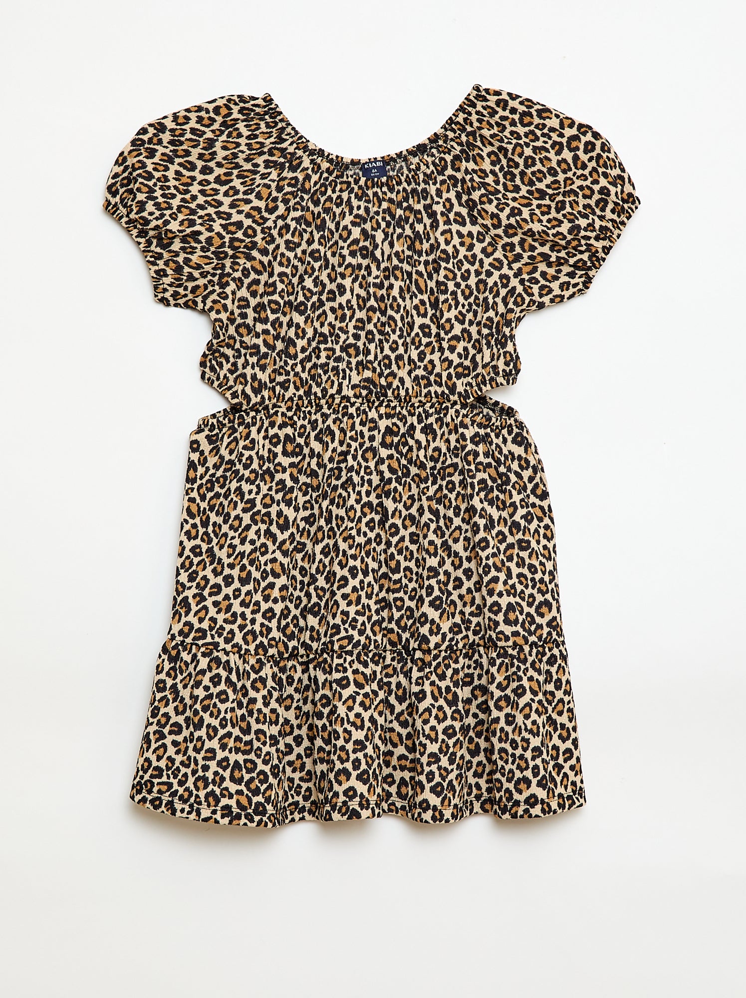 Robe en maille ajourée sur les côtés - Marron