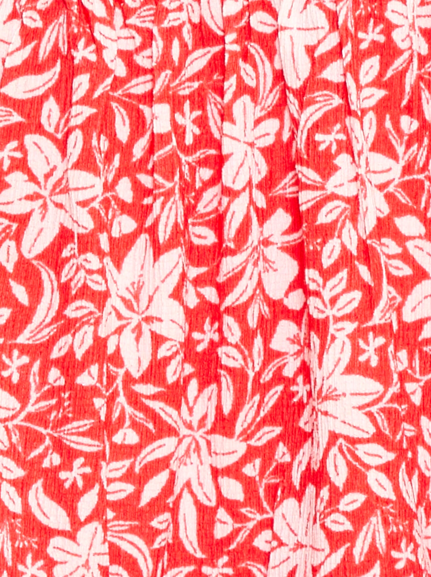 Robe en maille ajourée sur les côtés - Rouge