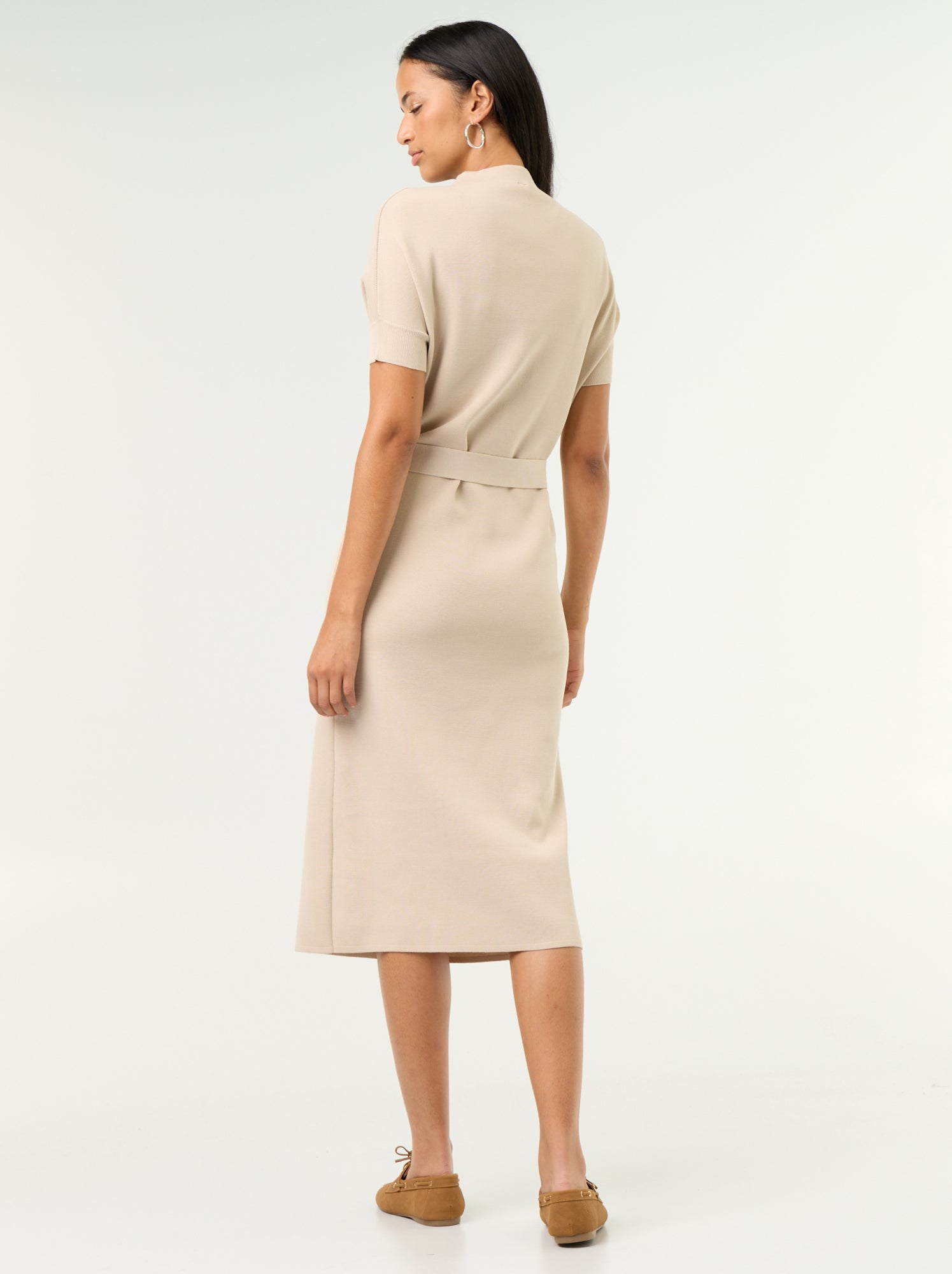 Robe en maille lourde - Gris