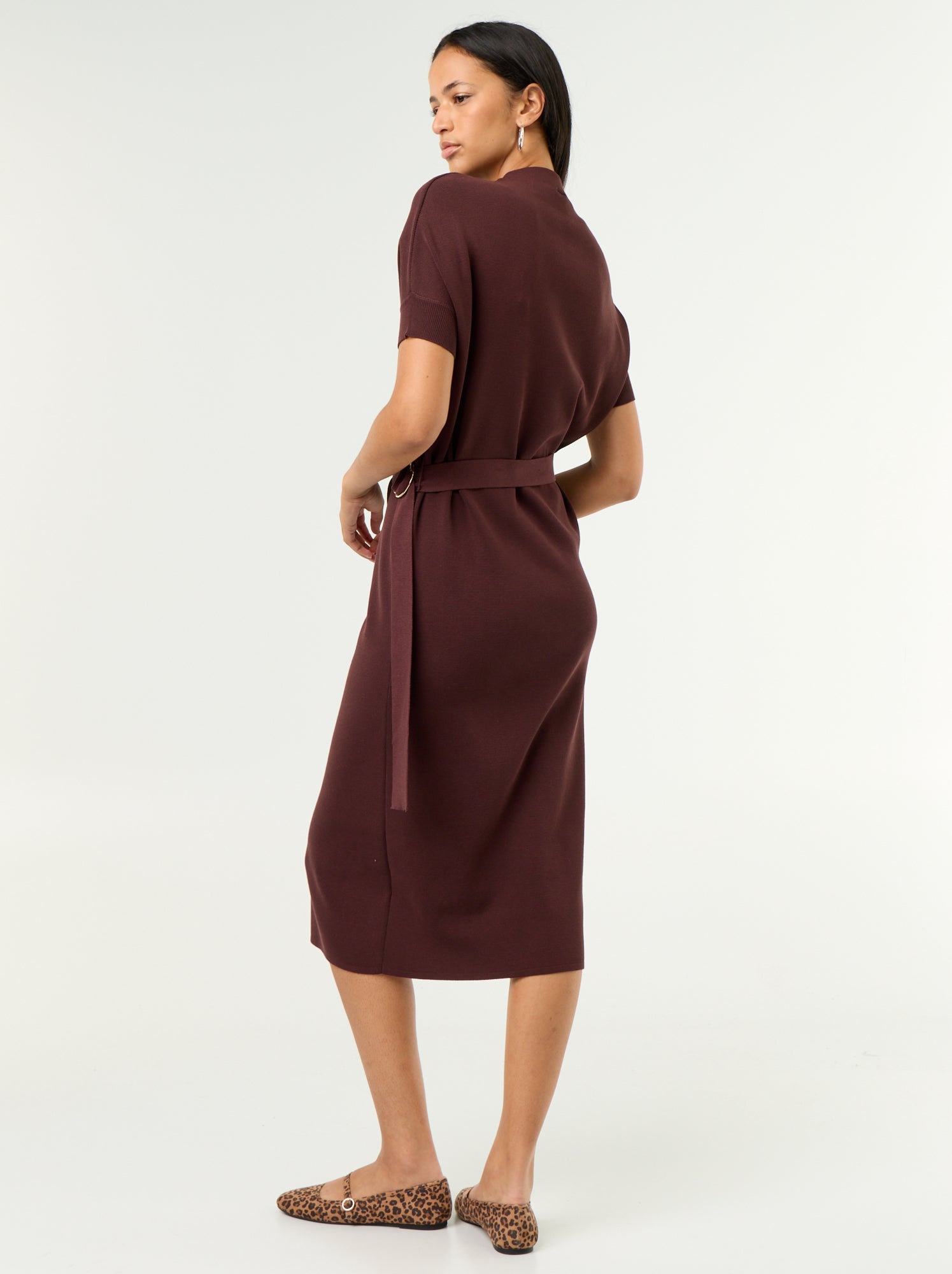 Robe en maille lourde - Violet