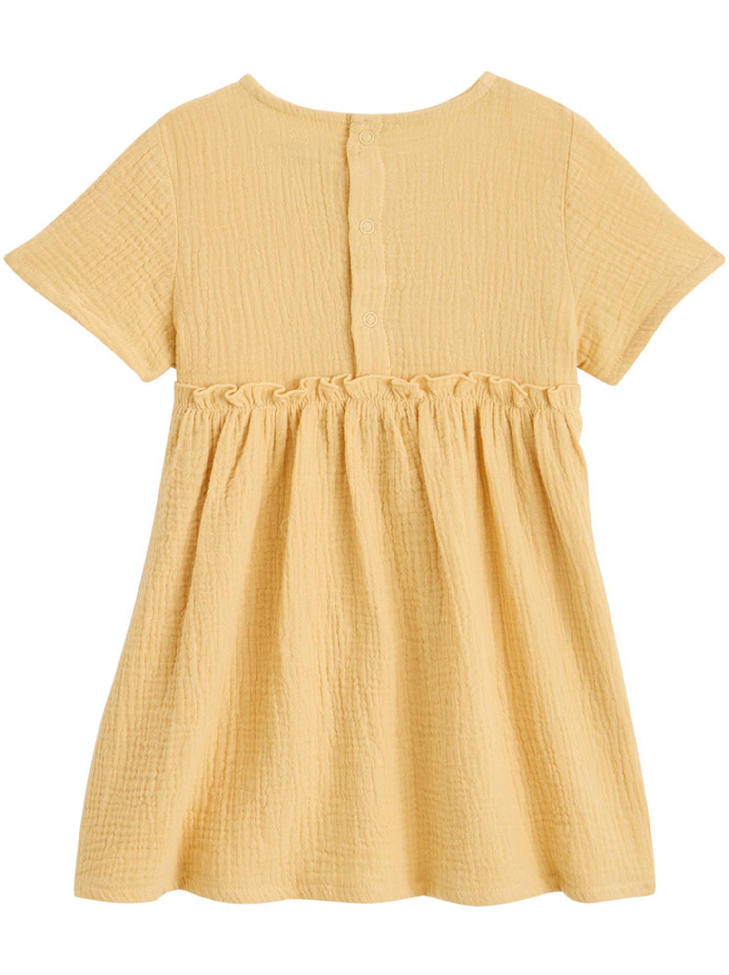 Robe enfant en gaze de coton camila - Jaune
