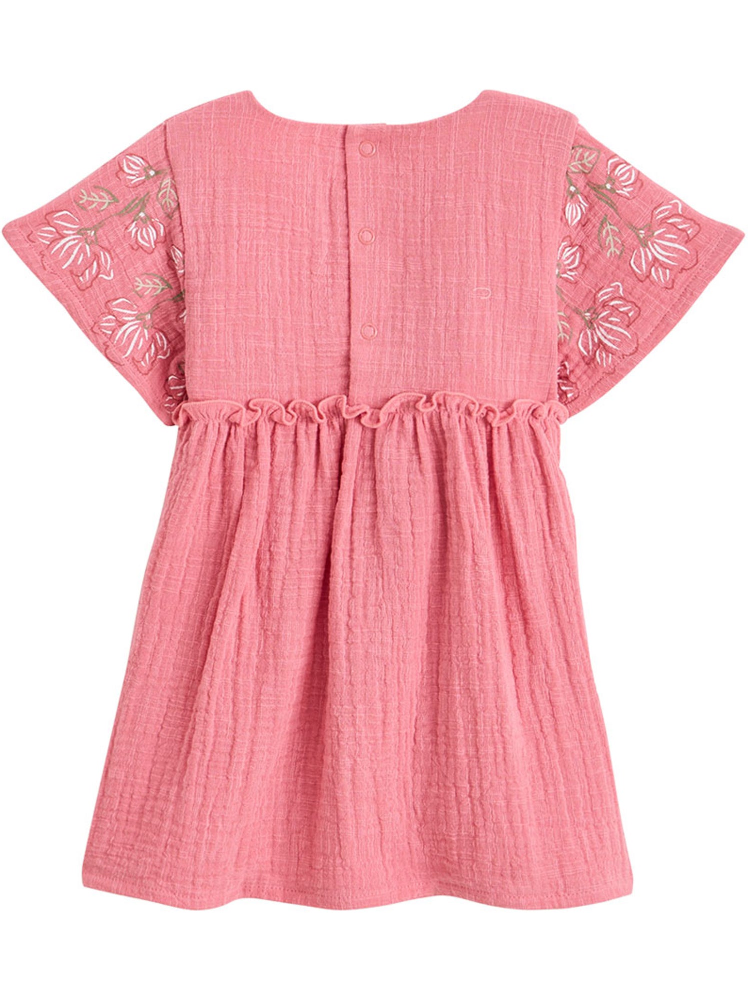 Robe enfant en gaze de coton + chouchou anaelle - Rose