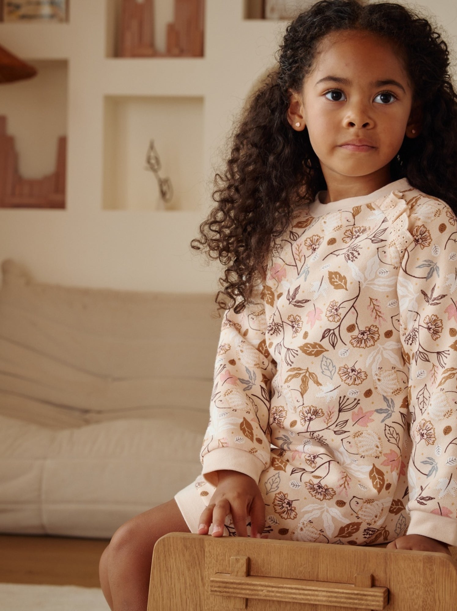 Robe enfant en molleton chincha - Beige