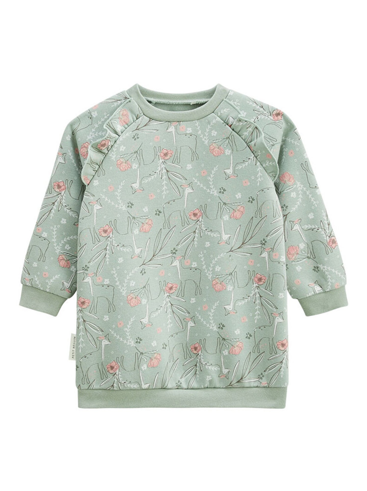 Robe enfant en molleton lison - Vert