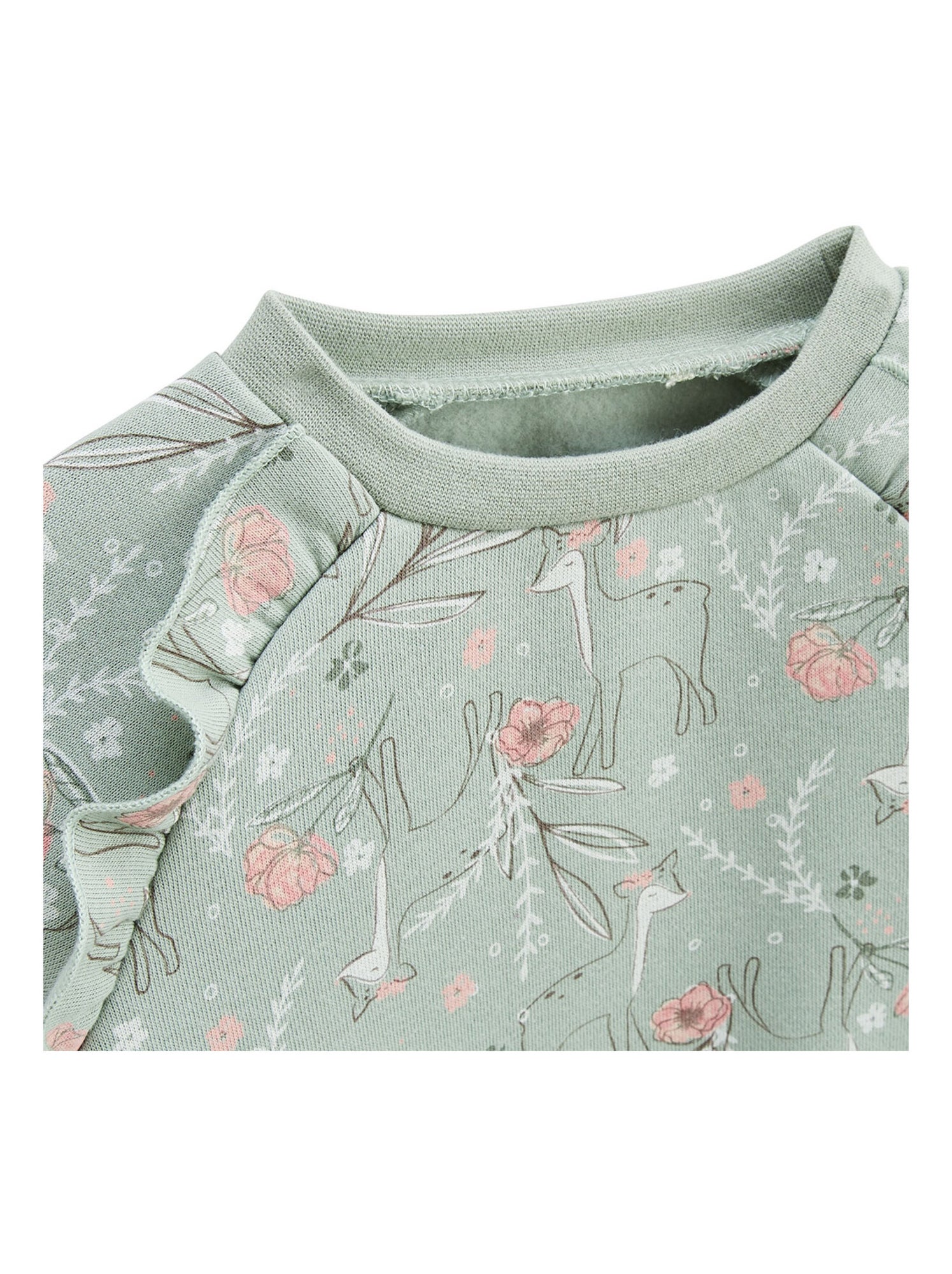 Robe enfant en molleton lison - Vert