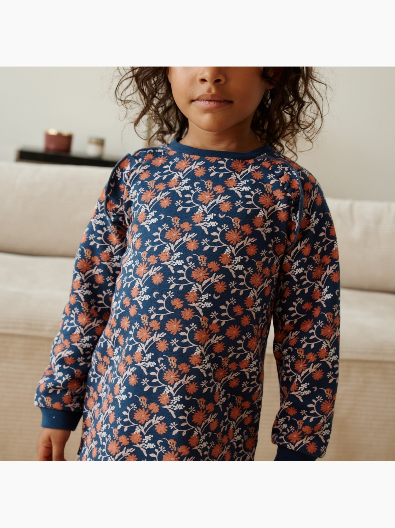 Robe enfant en molleton ollie - Bleu