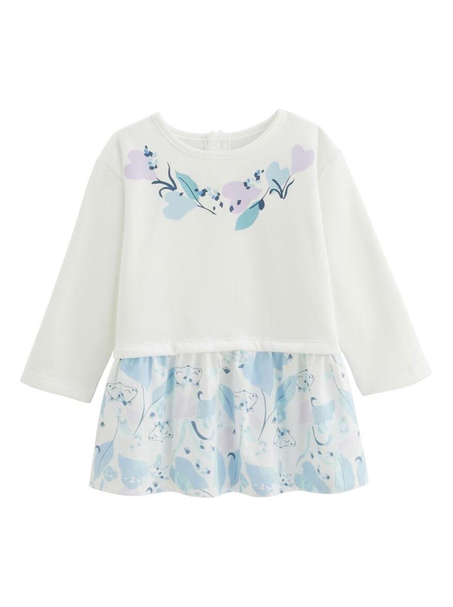 Robe enfant en molleton polarmoon - Bleu