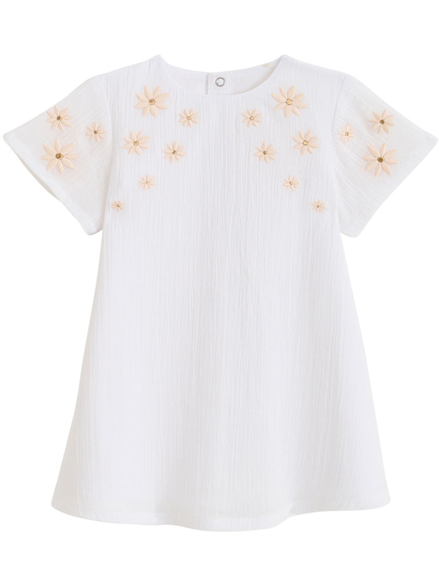 Robe enfant poésie d'été - Blanc