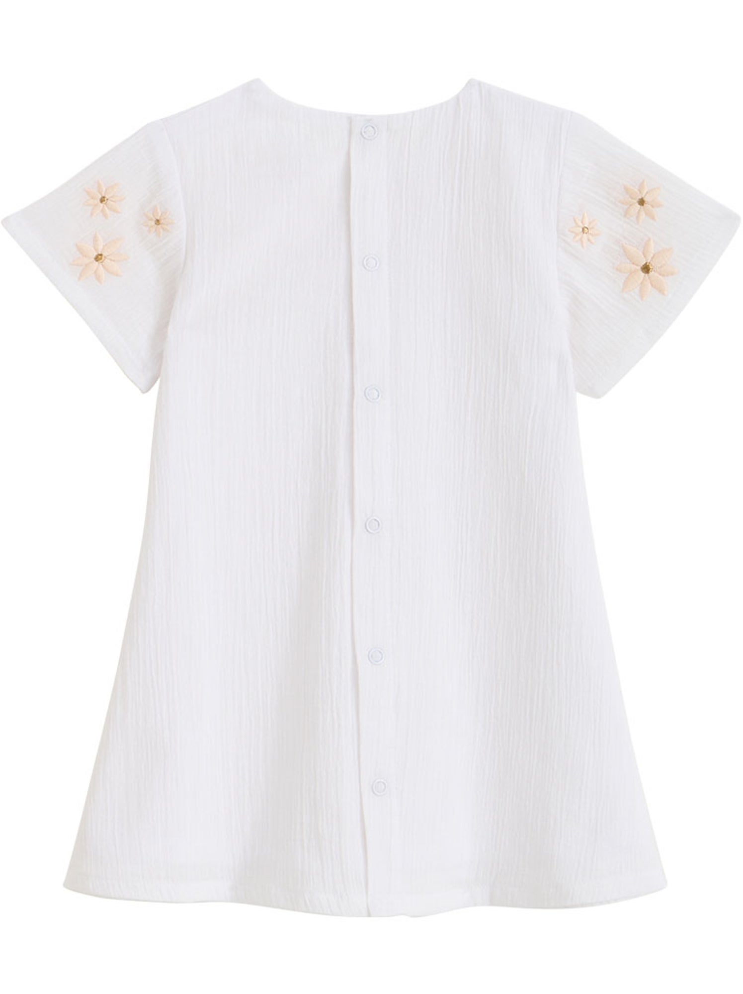 Robe enfant poésie d'été - Blanc