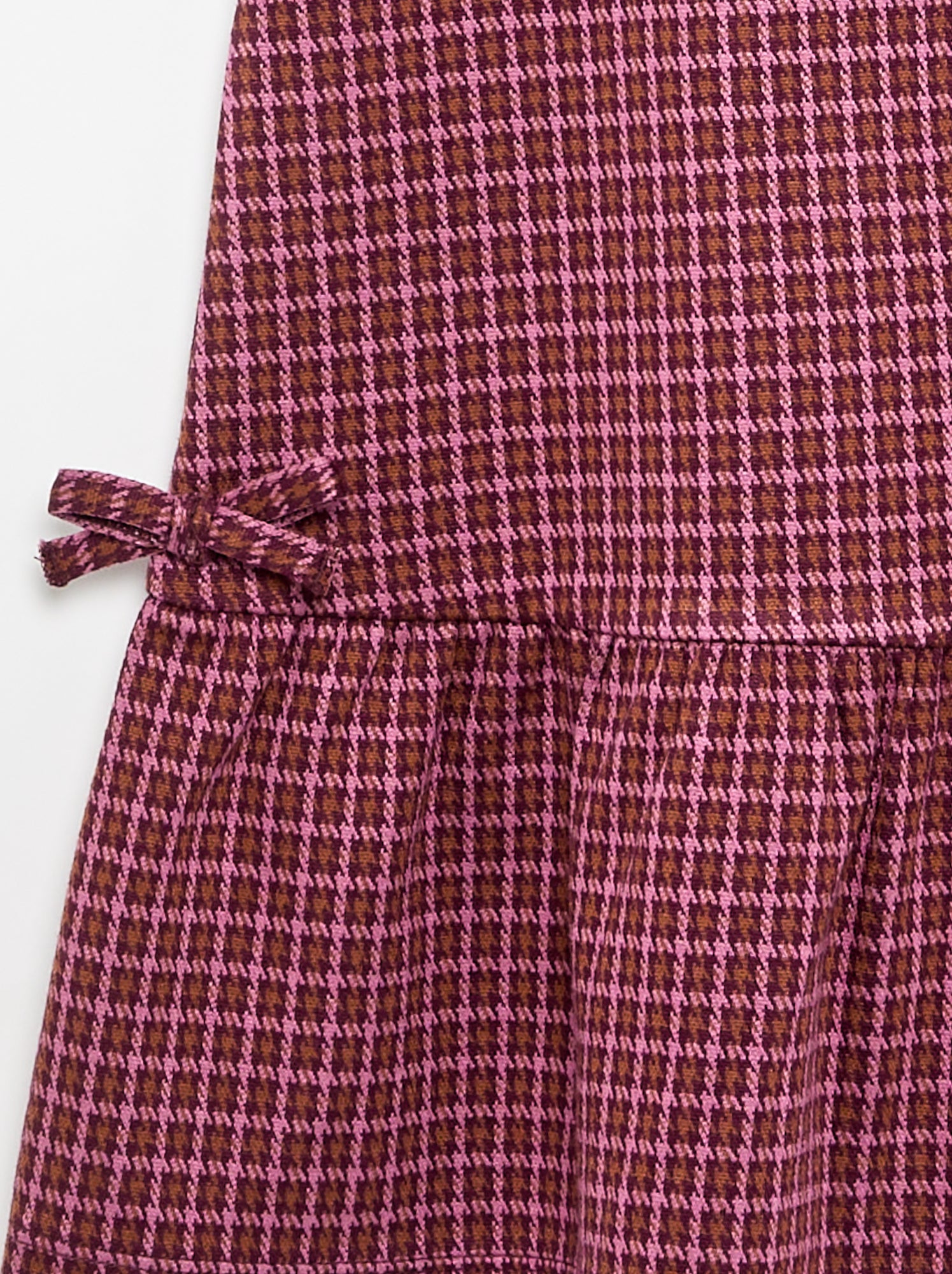 Robe imprimée à manches courtes - Rose