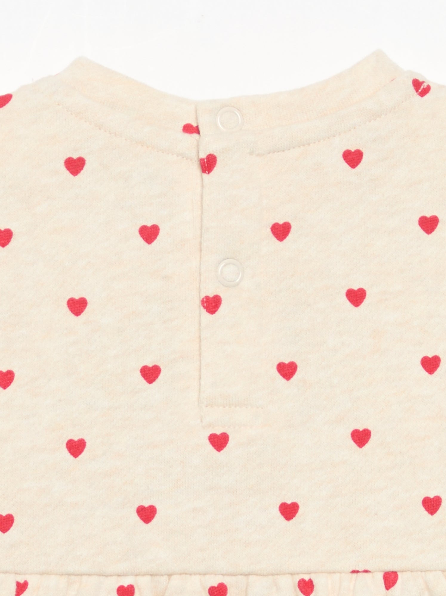 Robe imprimée à manches longues - Beige (GDO24_3)