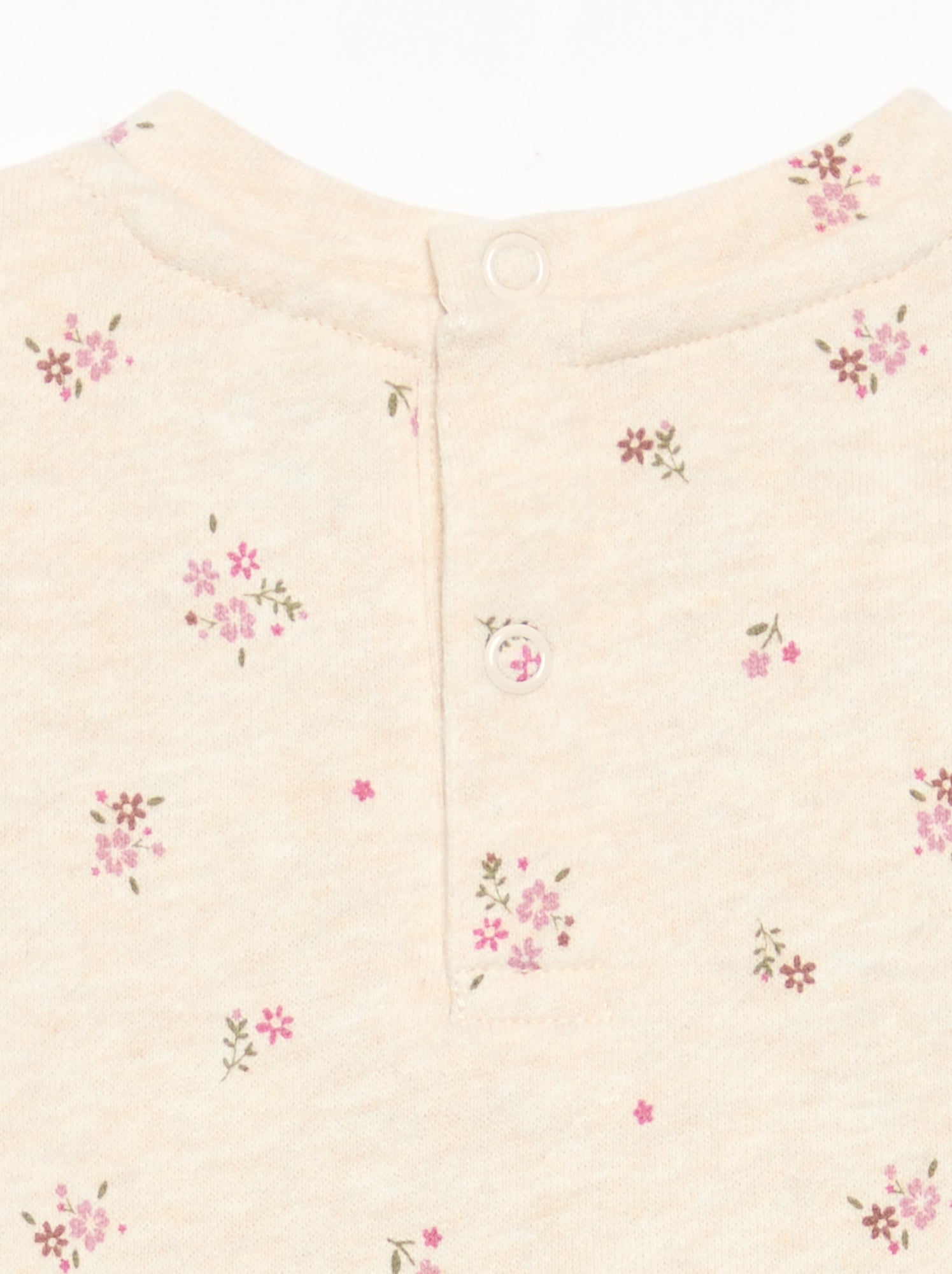 Robe imprimée à manches longues - Beige (GDO24_4)
