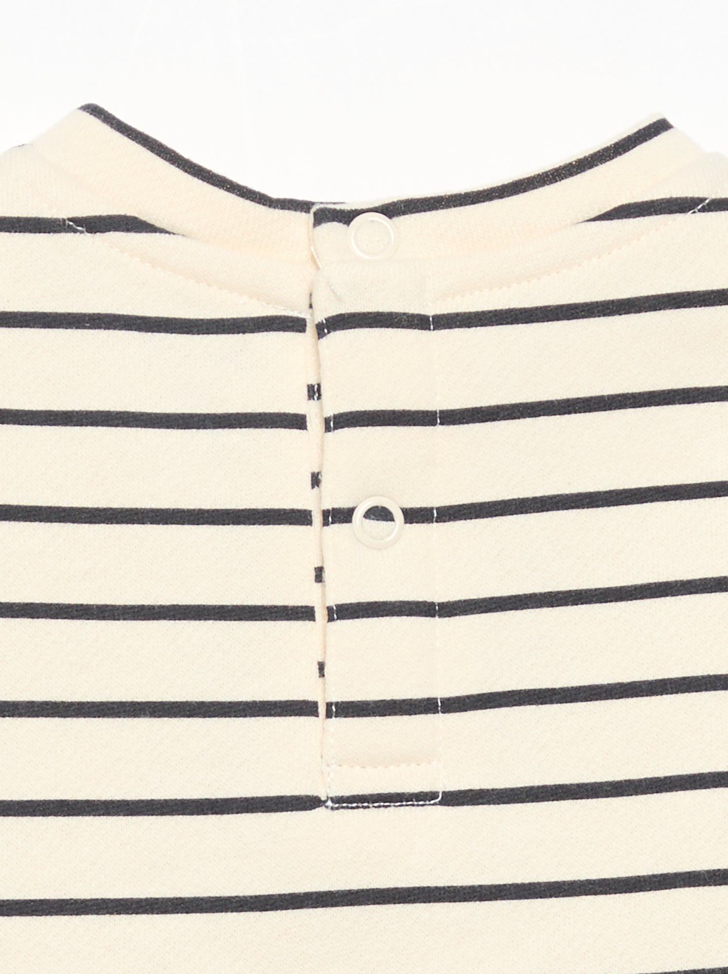 Robe imprimée à manches longues - Blanc