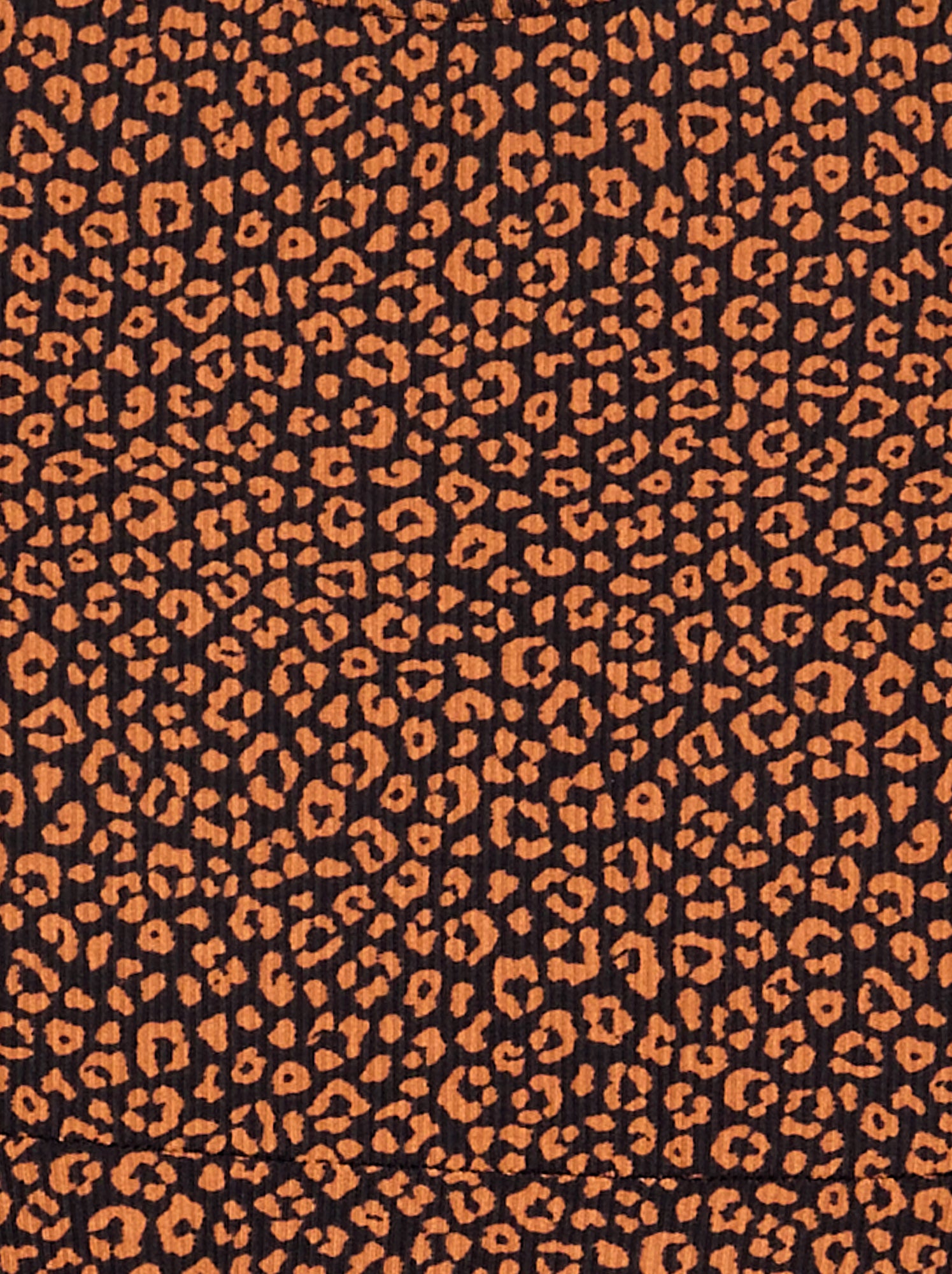 Robe imprimée à manches longues - Noir