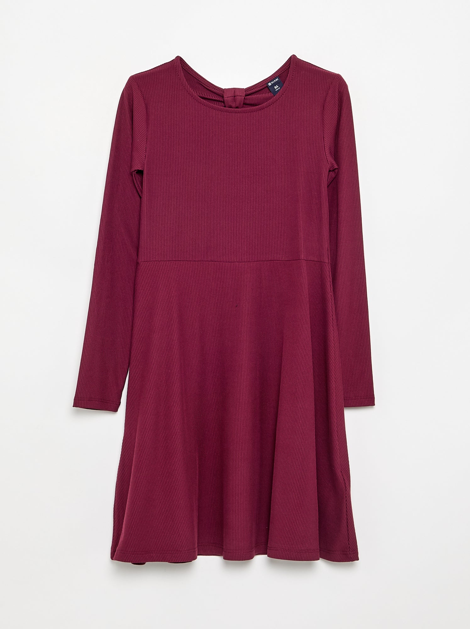 Robe imprimée à manches longues - Violet
