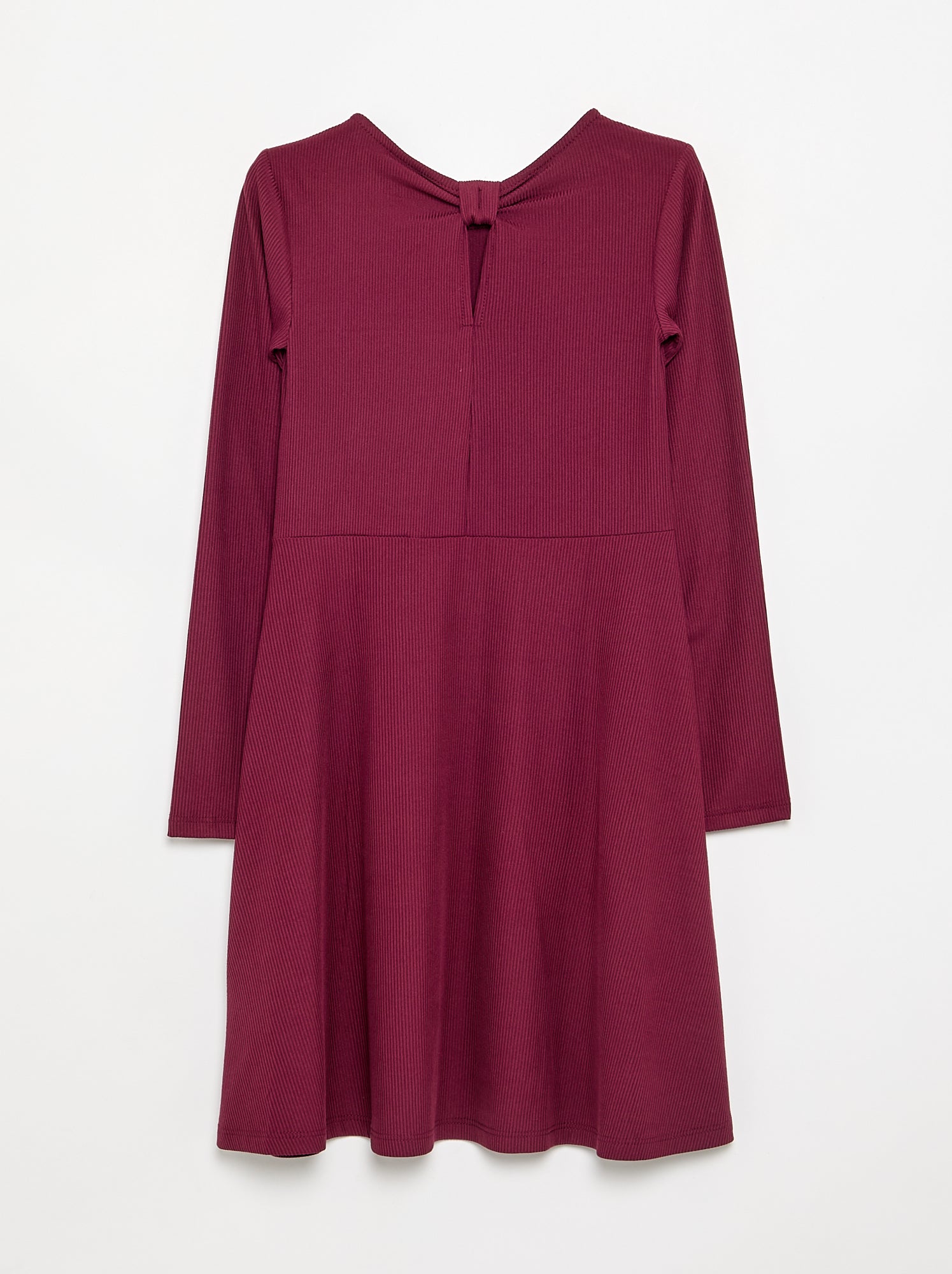 Robe imprimée à manches longues - Violet