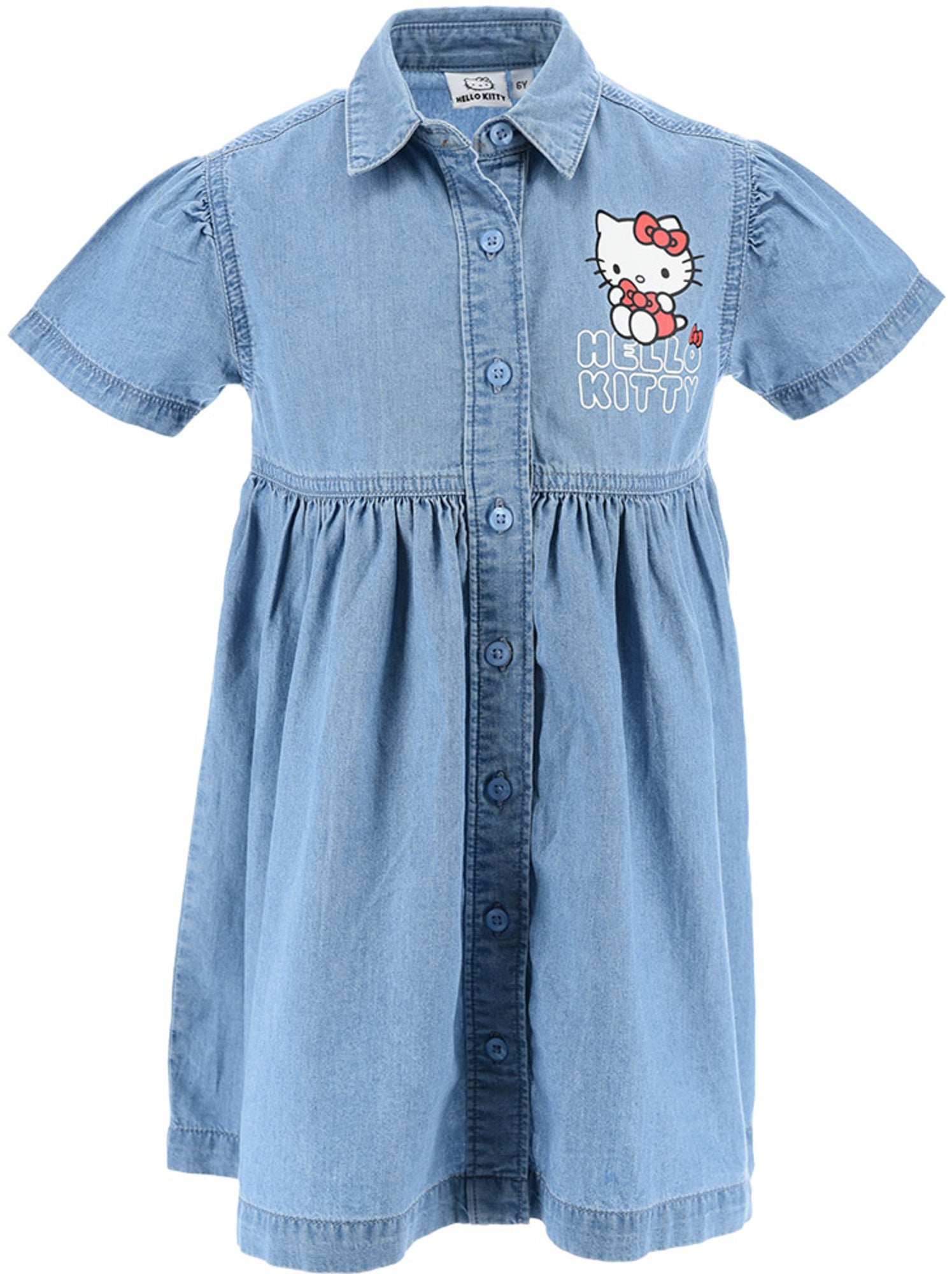 Robe jean hello kitty   | licence officielle - Bleu