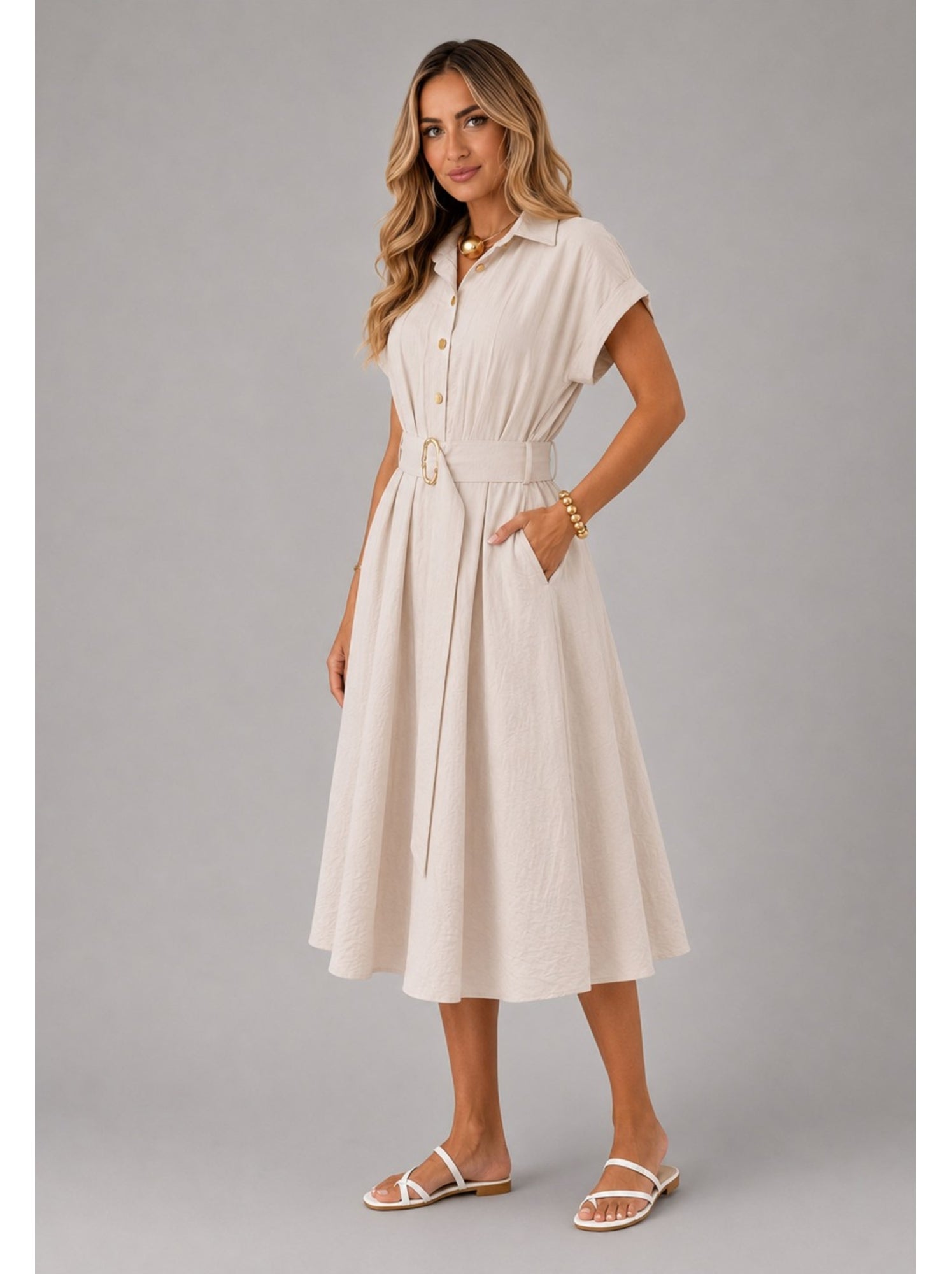 Robe kebello - Beige