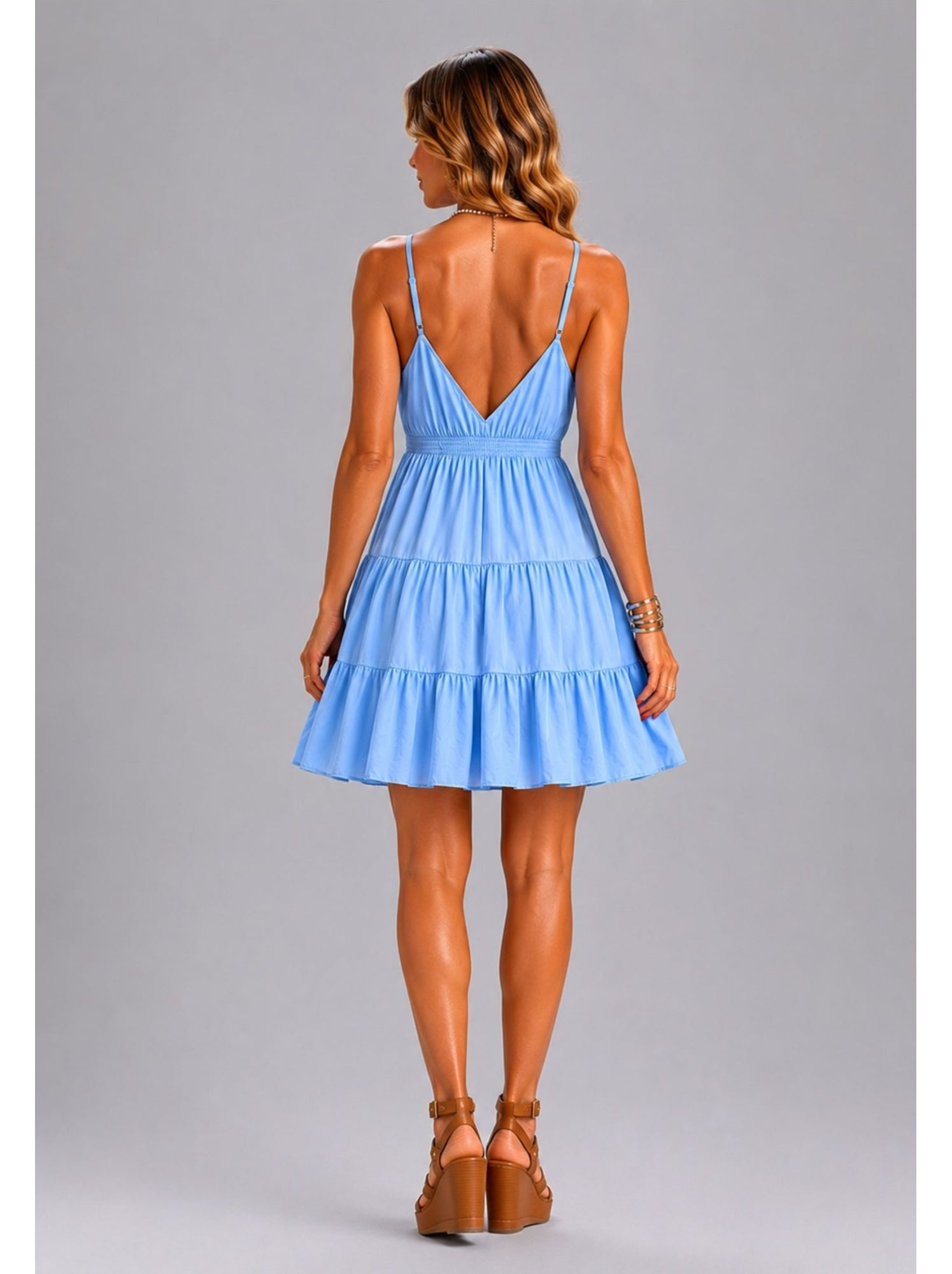 Robe kebello - Bleu ciel