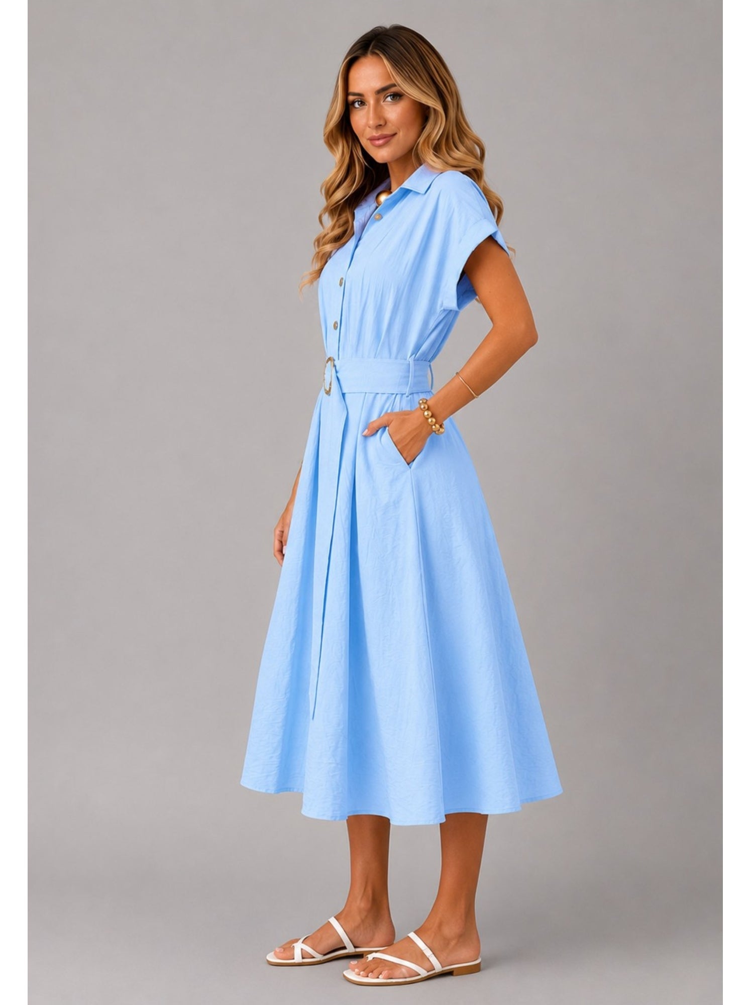 Robe kebello - Bleu ciel