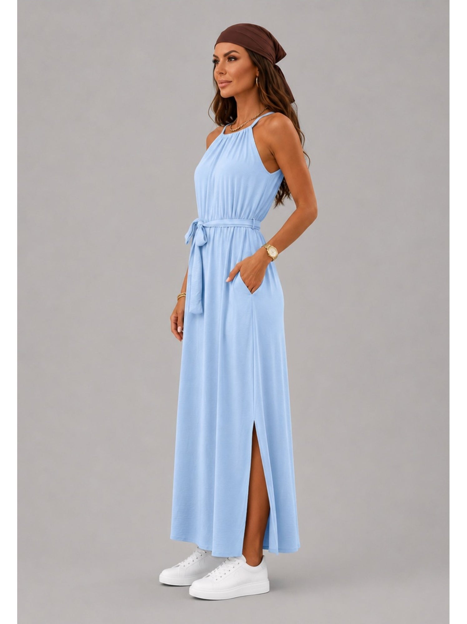 Robe kebello - Bleu ciel
