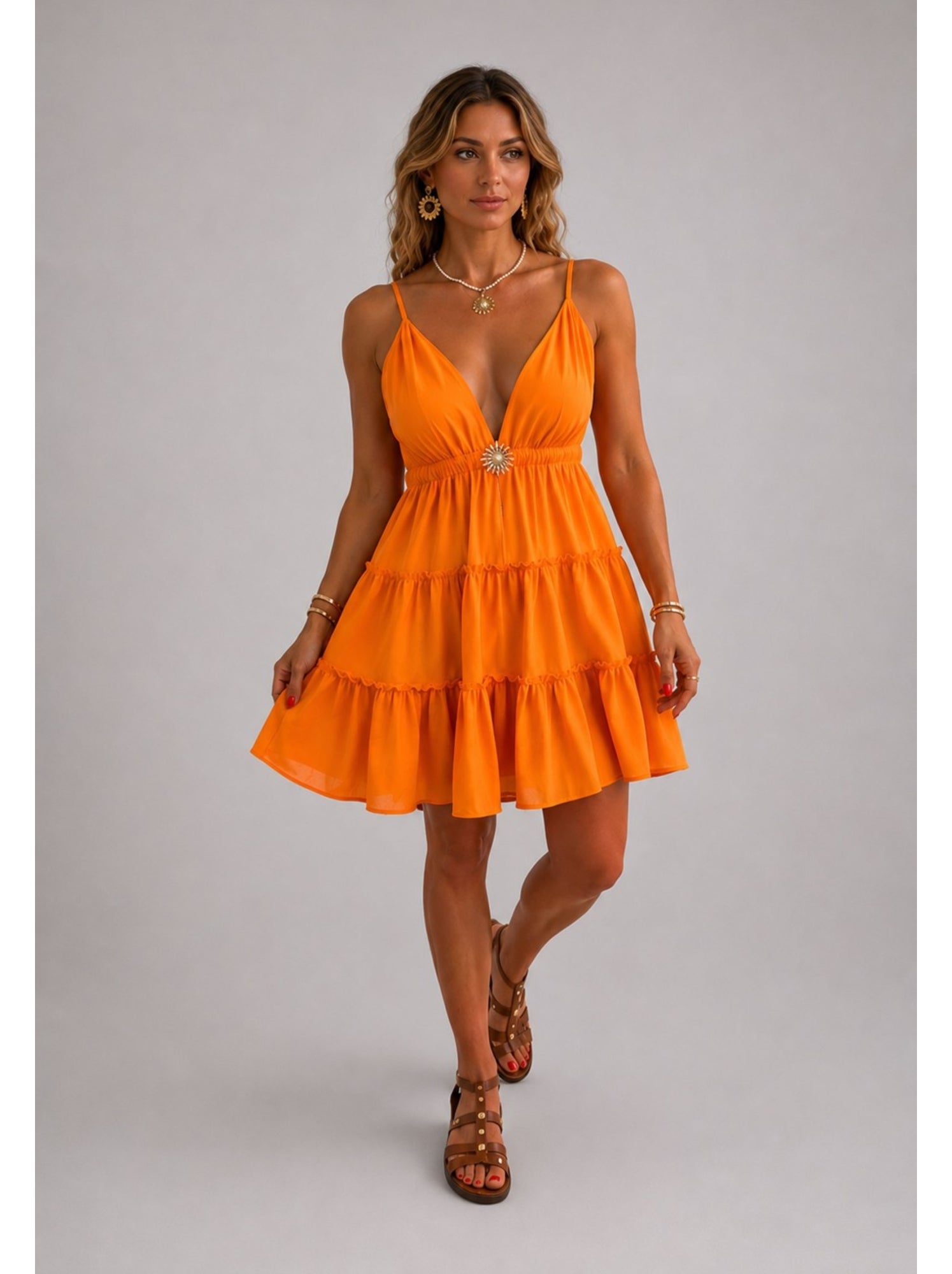 Robe kebello - Orange