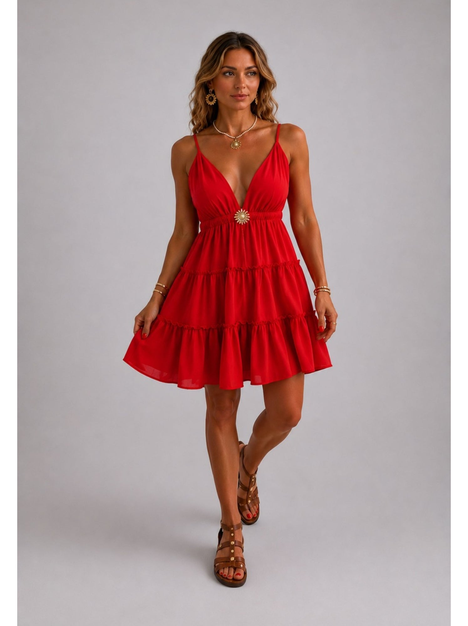 Robe kebello - Rouge